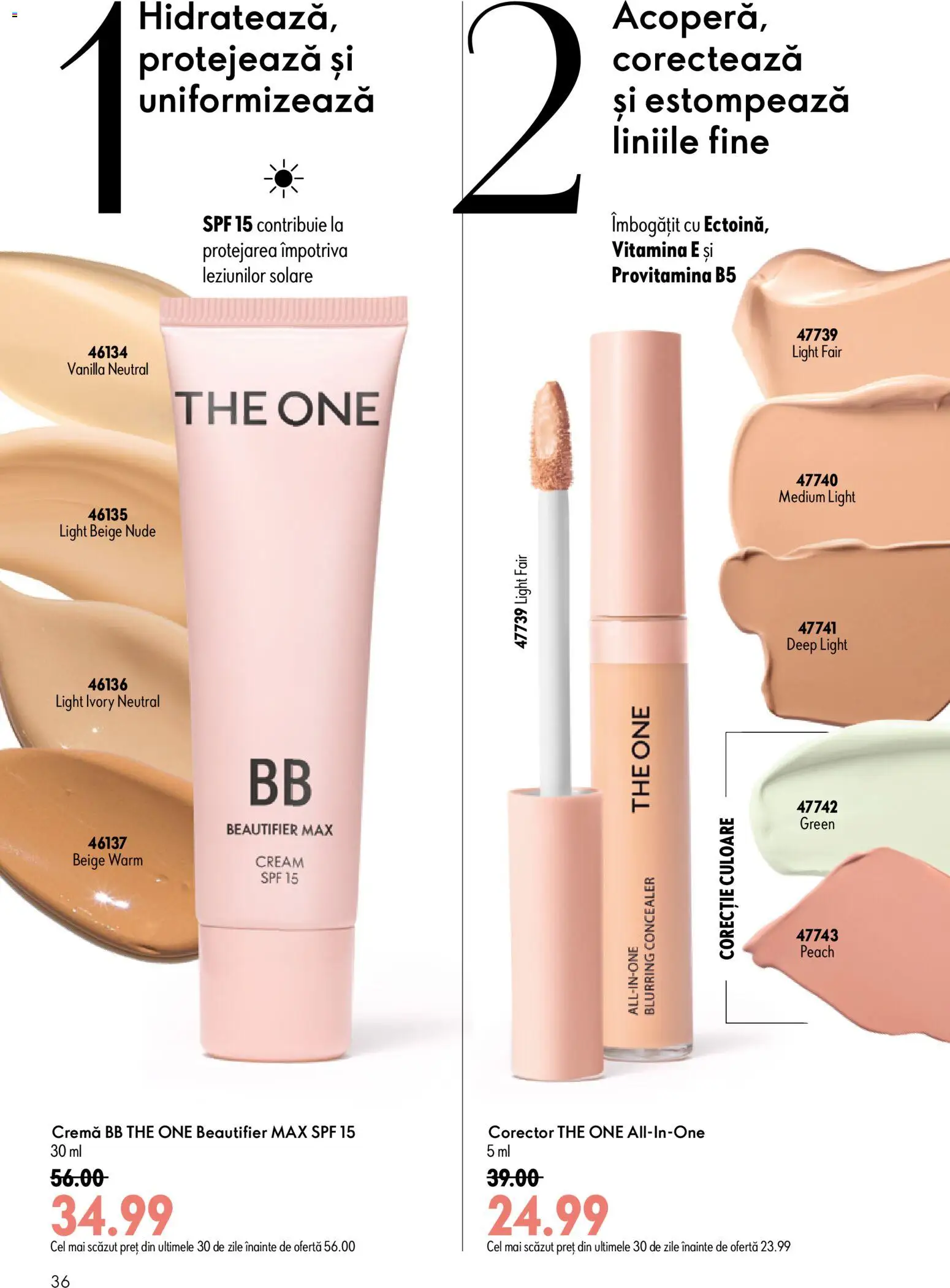 Catalog Oriflame 8 - 27 Iulie 2026 | Pagina 36 | Produse: Concealer, Cremă