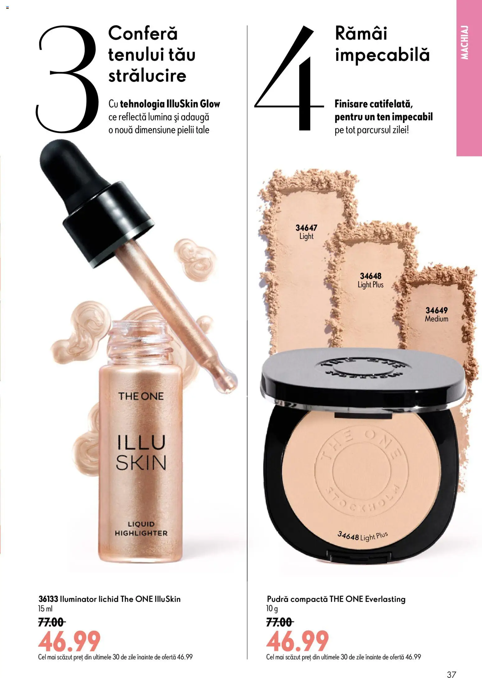 Catalog Oriflame 8 - 27 Iulie 2026 | Pagina 37 | Produse: Tavuk suyu, Machiaj, Pudră, Iluminator