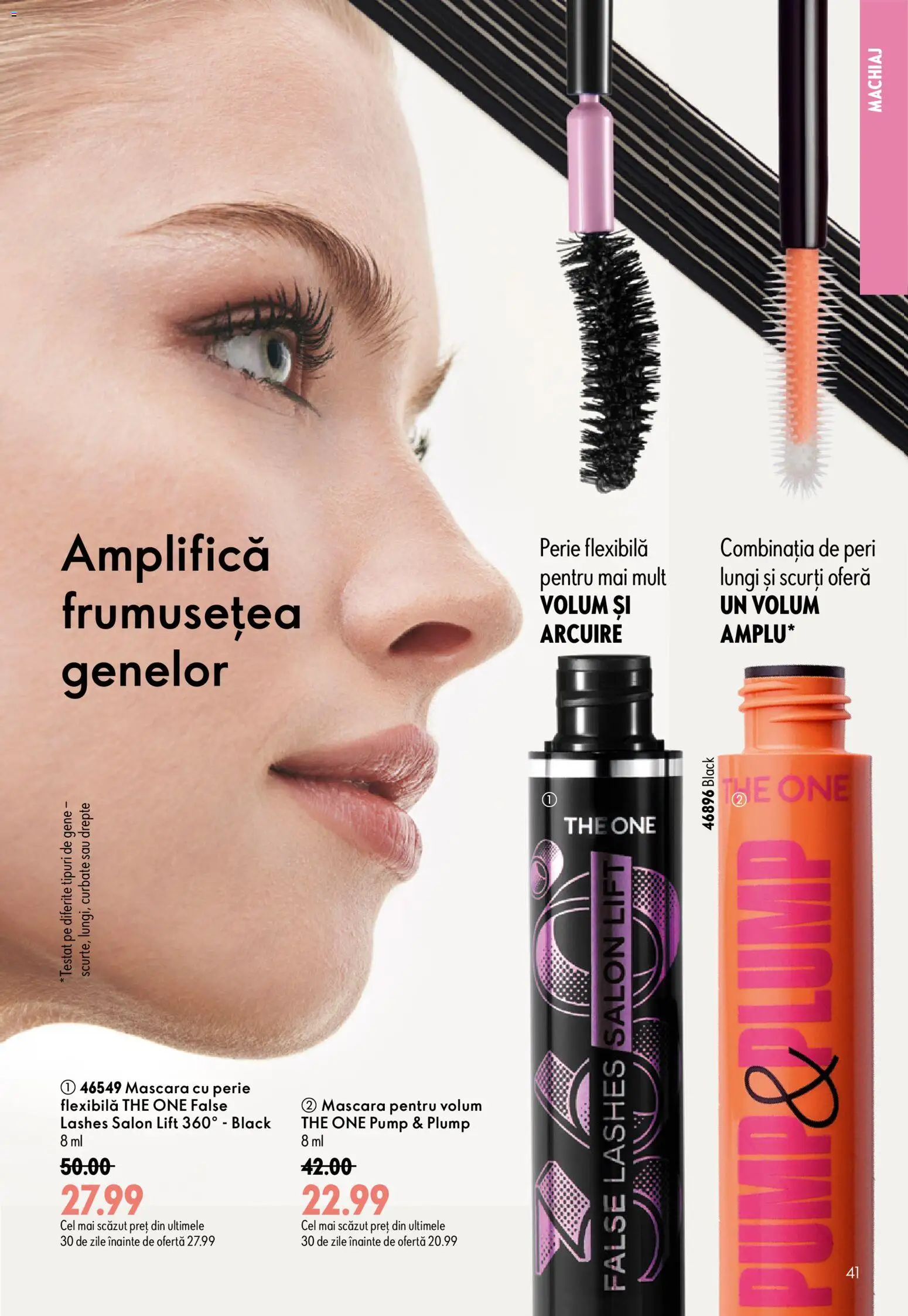 Catalog Oriflame 8 - 27 Iulie 2026 | Pagina 41 | Produse: Machiaj, Perie, Mascara