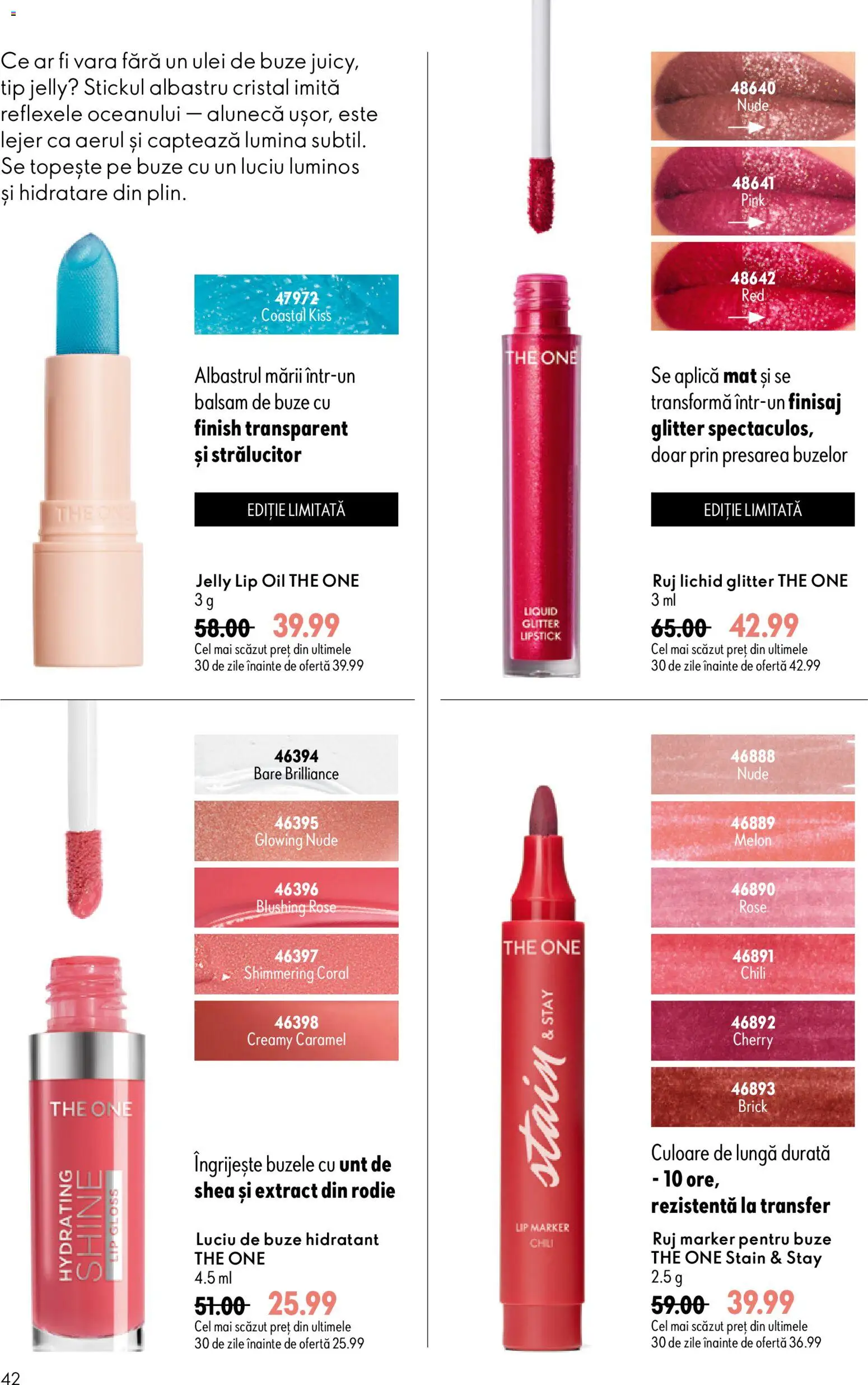 Catalog Oriflame 8 - 27 Iulie 2026 | Pagina 42 | Produse: Tavuk suyu, Luciu de buze, Balsam, Ulei