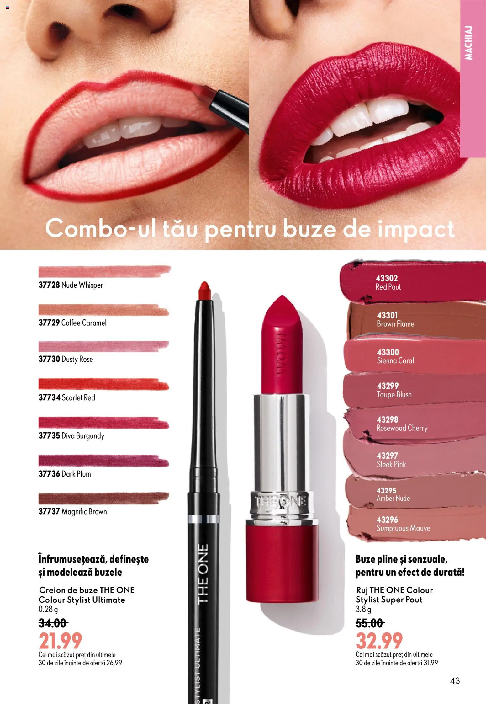 Catalog Oriflame 8 - 27 Iulie 2026 | Pagina 43 | Produse: Machiaj, Blush, Ruj, Peluş Köpek Yatağı