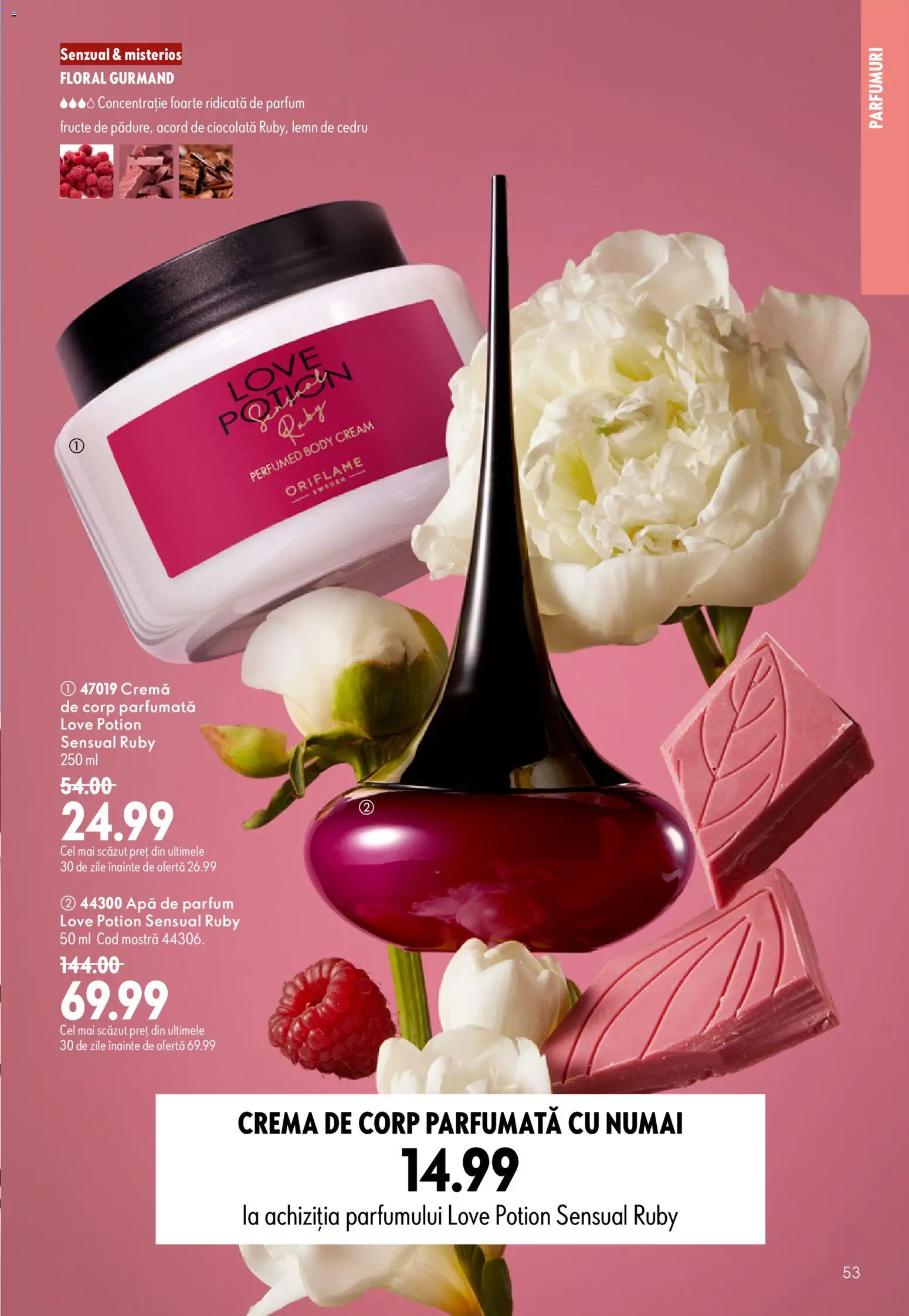 Catalog Oriflame 8 - 27 Iulie 2026 | Pagina 53 | Produse: Body, Parfum, Cremă, Apă