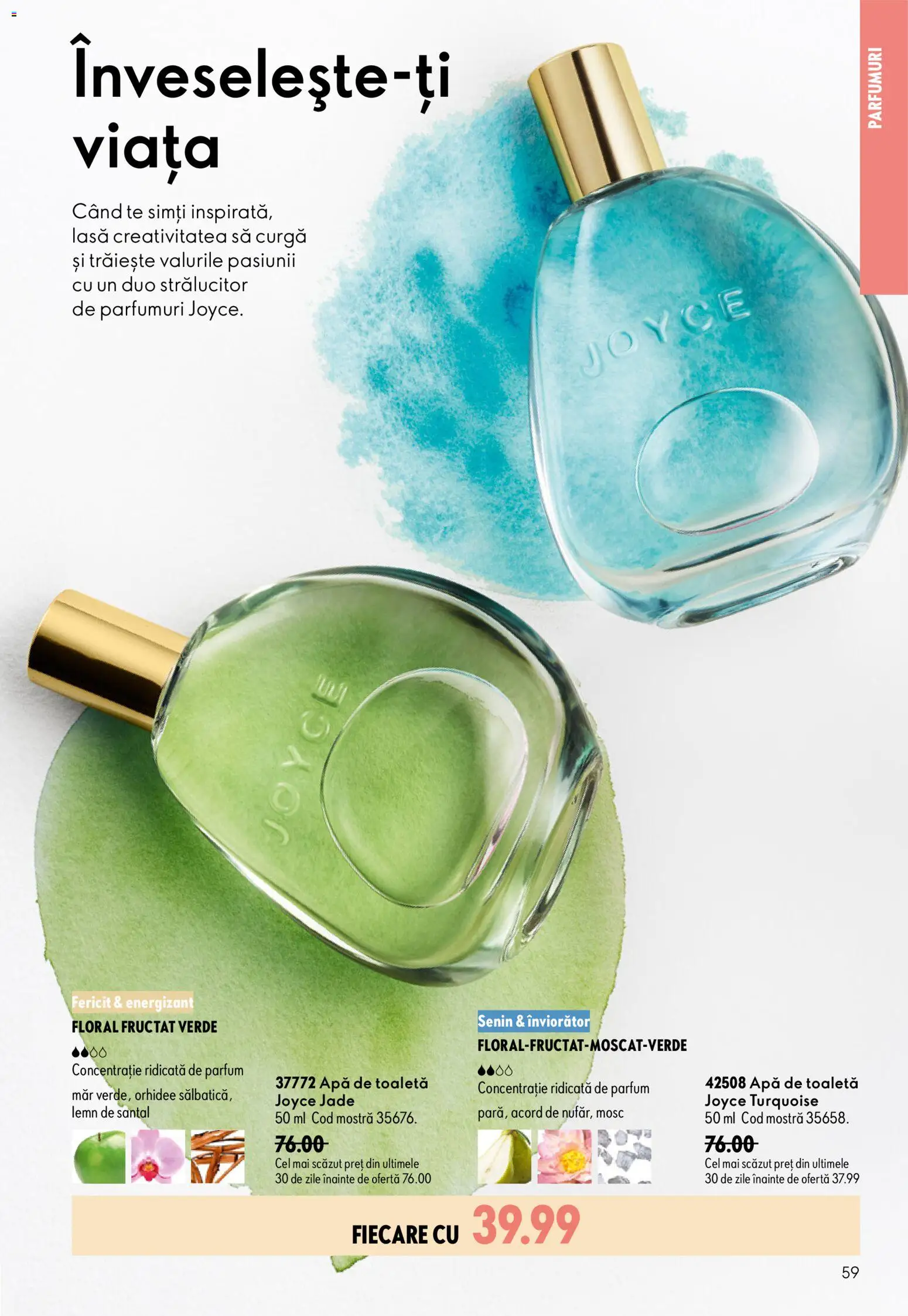 Catalog Oriflame 8 - 27 Iulie 2026 | Pagina 59 | Produse: Orhidee, Toaletă, Parfum, Apă