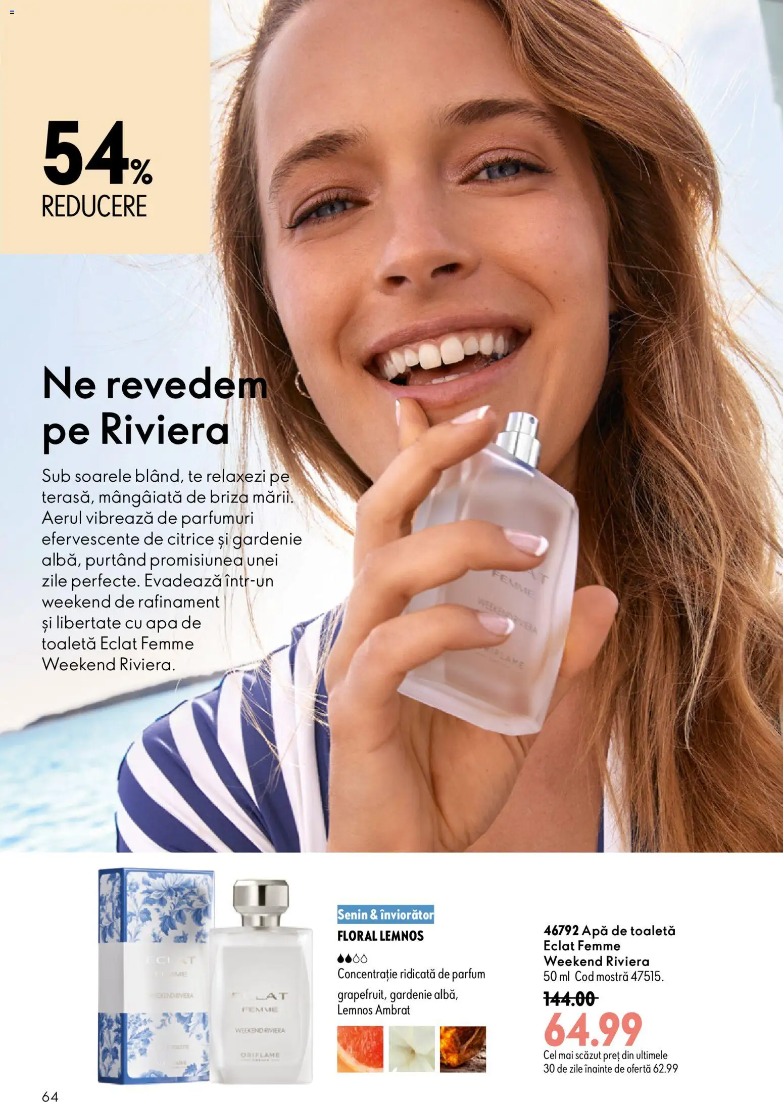 Catalog Oriflame 8 - 27 Iulie 2026 | Pagina 64 | Produse: Toaletă, Parfum, Apă de toaletă, Apă