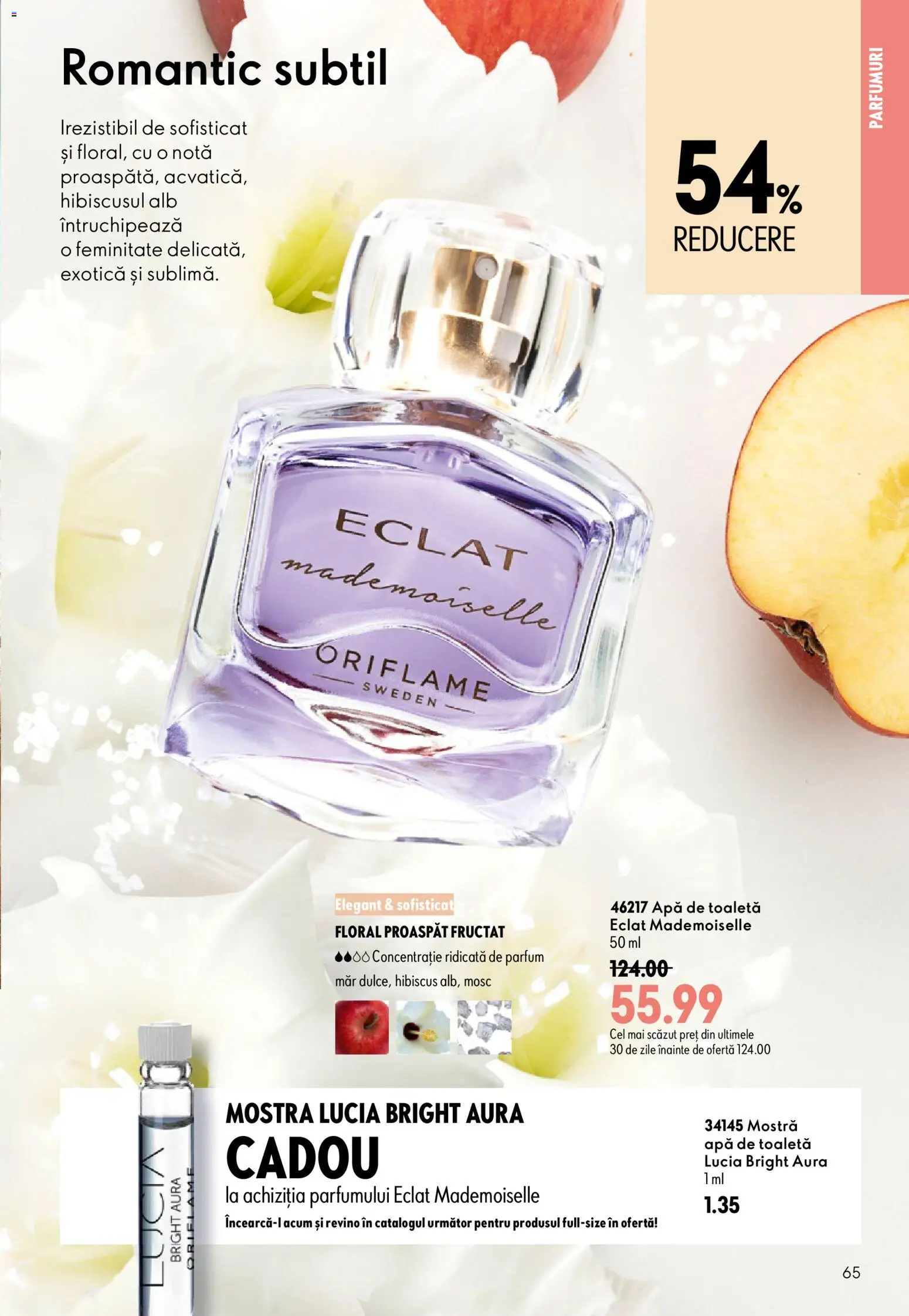 Catalog Oriflame 8 - 27 Iulie 2026 | Pagina 65 | Produse: Toaletă, Parfum, Apă de toaletă, Apă