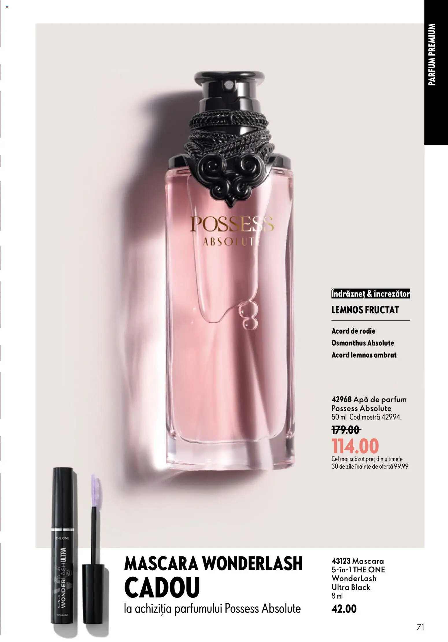 Catalog Oriflame 8 - 27 Iulie 2026 | Pagina 71 | Produse: Apă de parfum, Parfum, Mascara, Apă