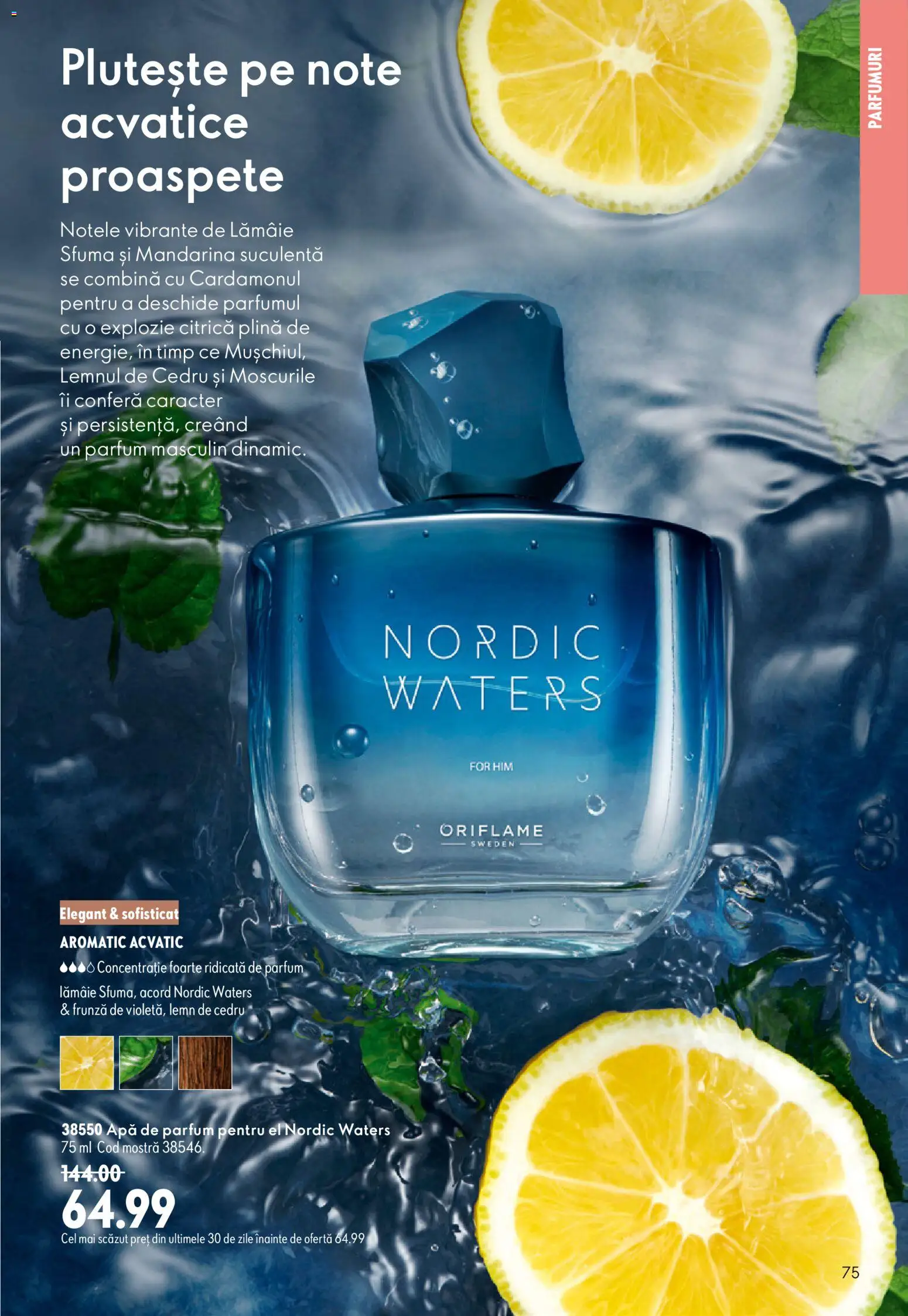 Catalog Oriflame 8 - 27 Iulie 2026 | Pagina 75 | Produse: Apă de parfum, Parfum, Apă, Lămâie