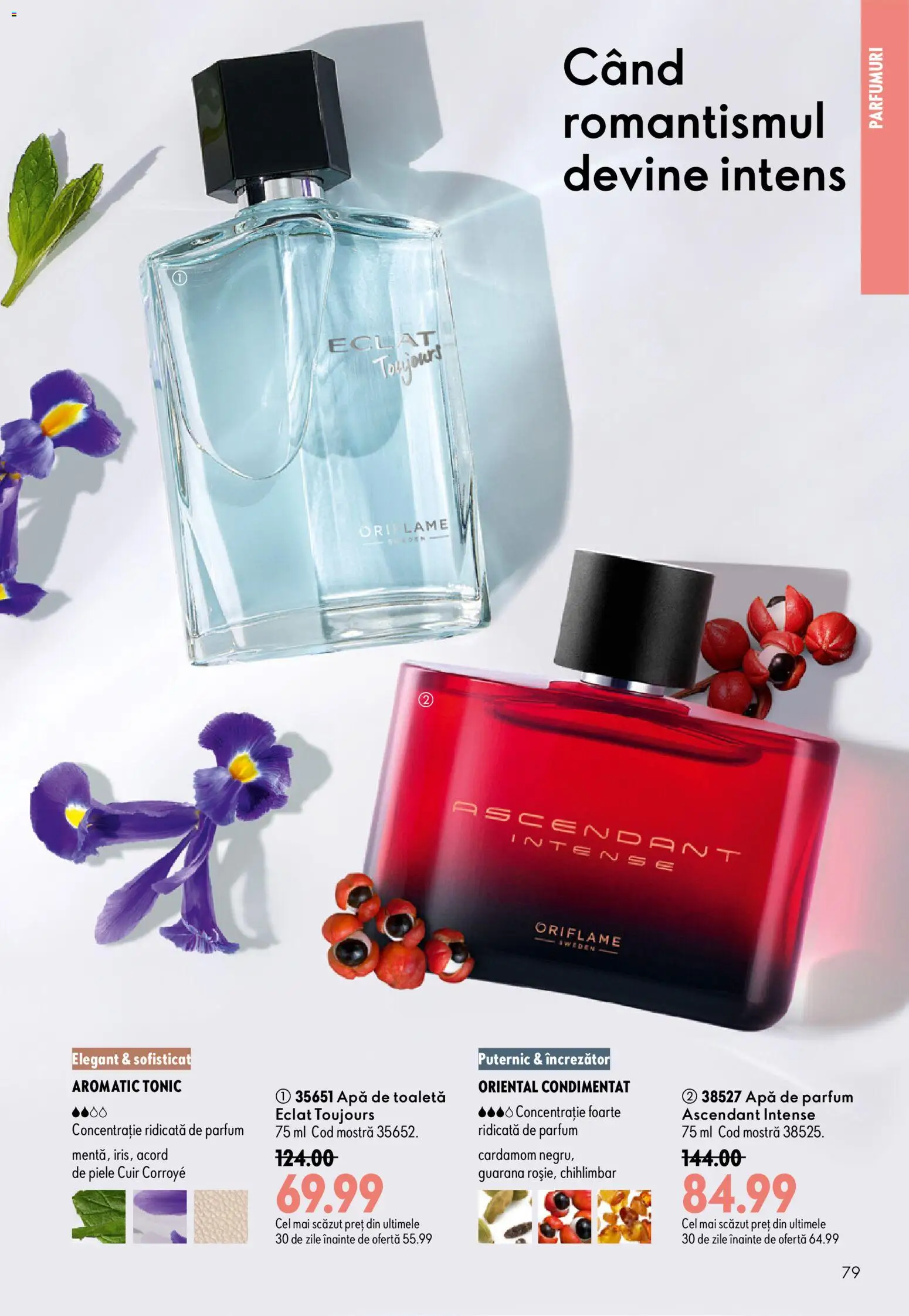 Catalog Oriflame 8 - 27 Iulie 2026 | Pagina 79 | Produse: Apă de parfum, Toaletă, Parfum, Apă