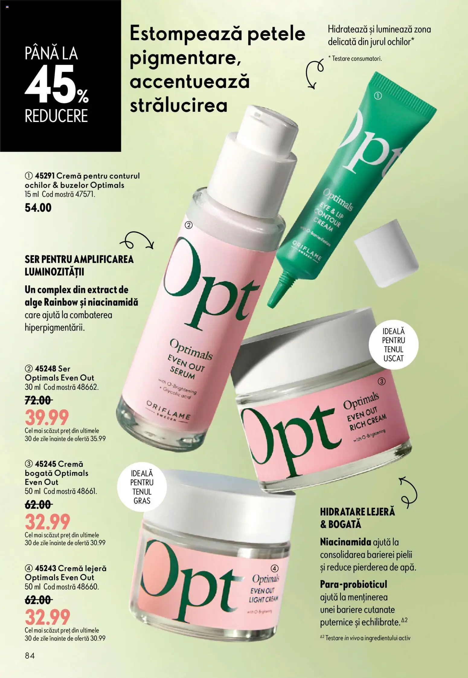 Catalog Oriflame 8 - 27 Iulie 2026 | Pagina 84 | Produse: Serum, Cremă