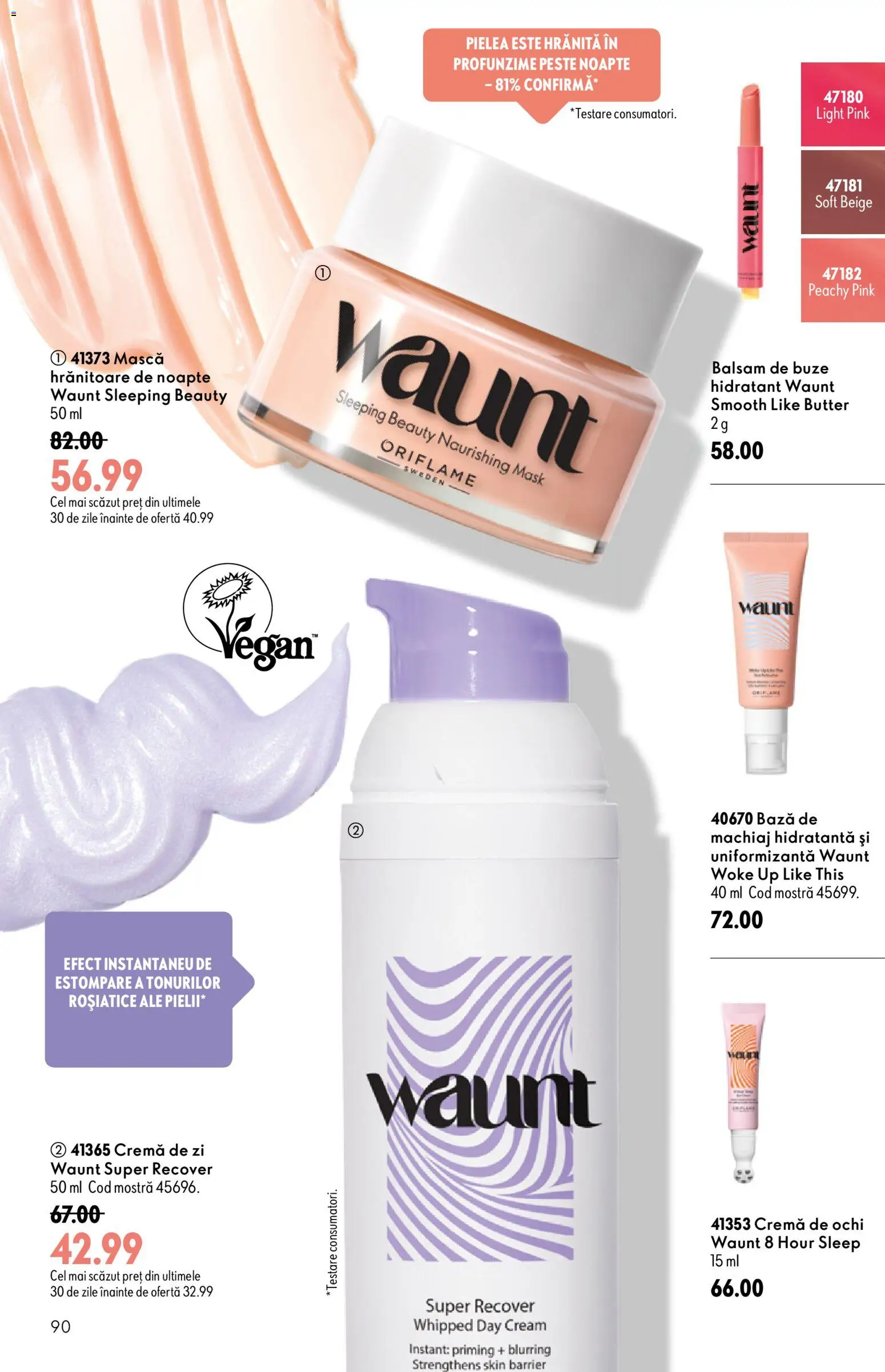 Catalog Oriflame 8 - 27 Iulie 2026 | Pagina 90 | Produse: Cremă de zi, Machiaj, Balsam, Pește