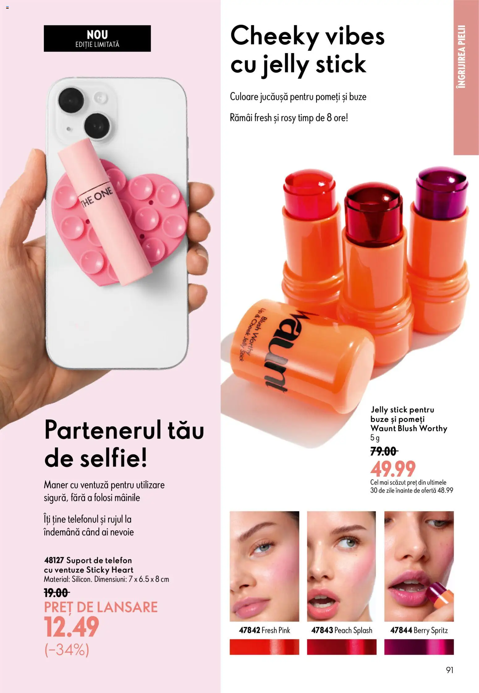 Catalog Oriflame 8 - 27 Iulie 2026 | Pagina 91 | Produse: Telefon, Mâner, Blush
