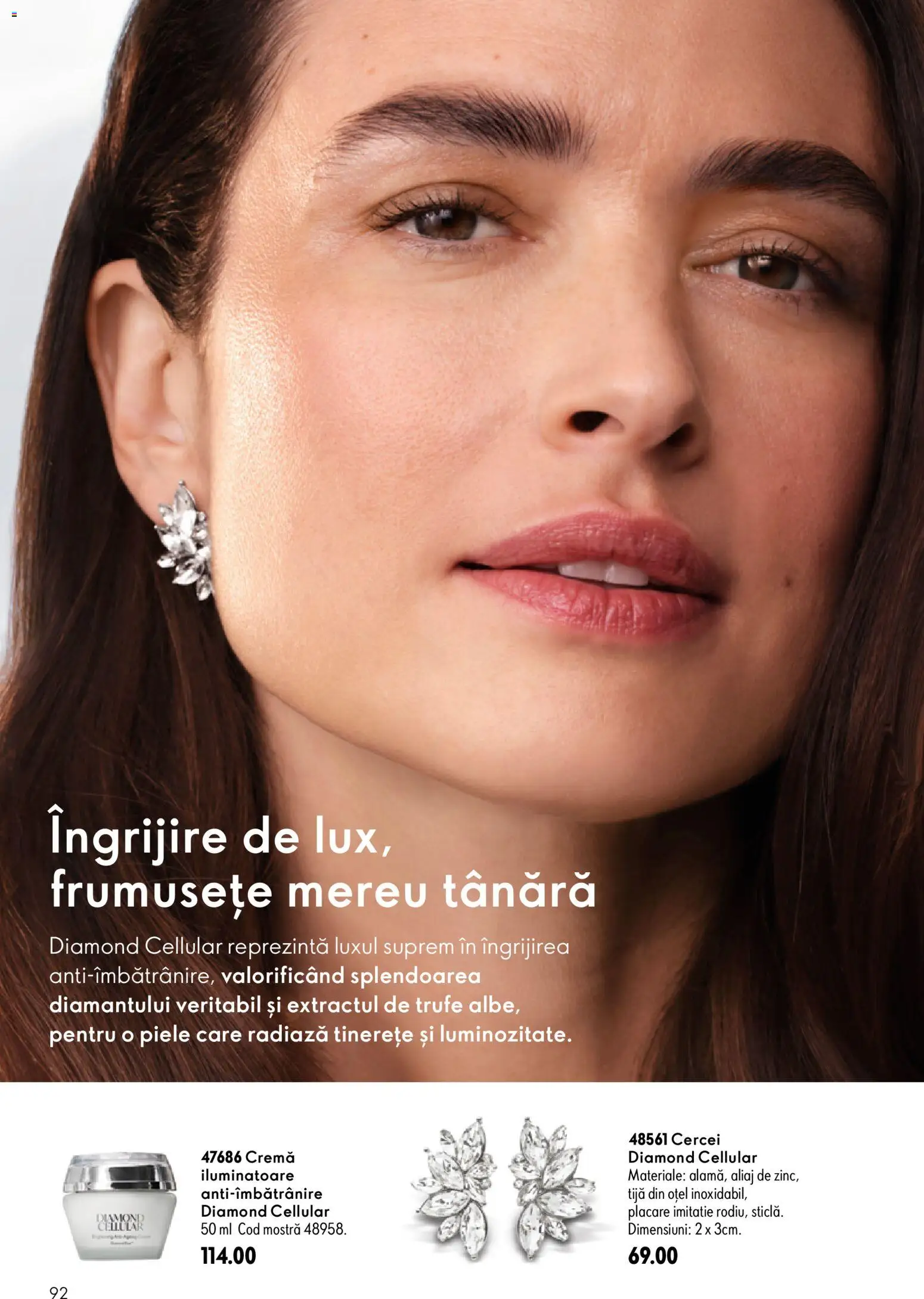 Catalog Oriflame 8 - 27 Iulie 2026 | Pagina 92 | Produse: Cercei, Cremă