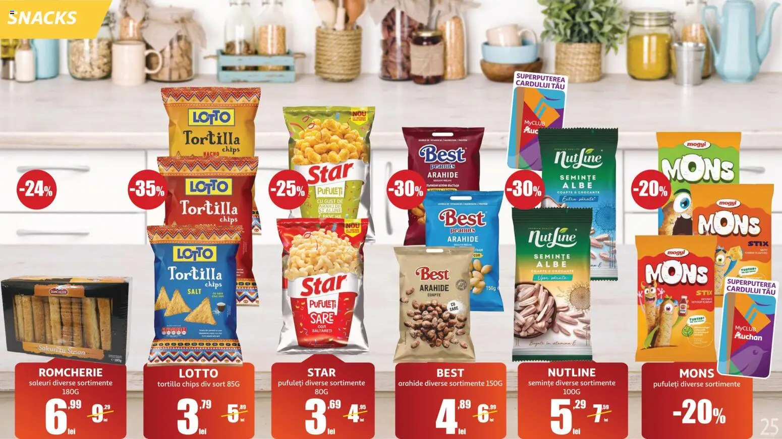 Catalog Auchan 10 Iunie - 13 Iulie 2026 | Pagina 24 | Produse: Șort, Arahide, Semințe, Pufuleți