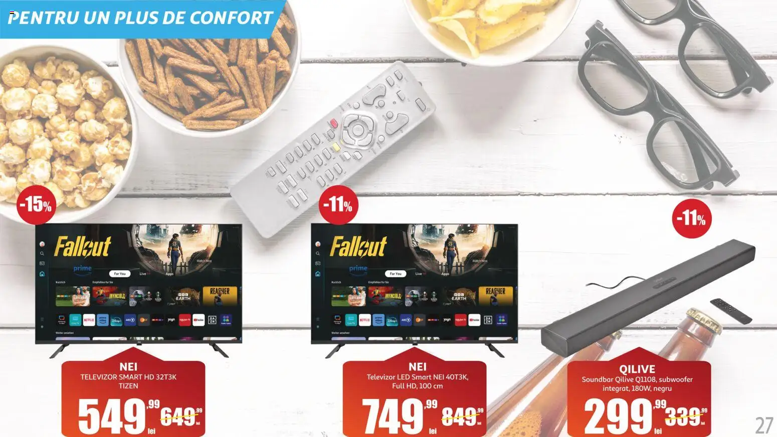 Catalog Auchan 10 Iunie - 13 Iulie 2026 | Pagina 27 | Produse: Soundbar, Vestiyer, Televizor, Babak