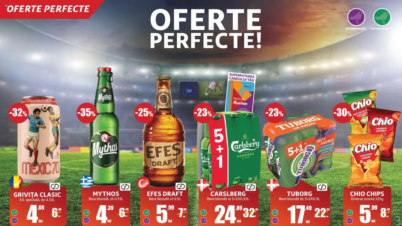 Catalog Auchan 10 Iunie - 13 Iulie 2026 | Pagina 3 | Produse: Cașcaval, Bere