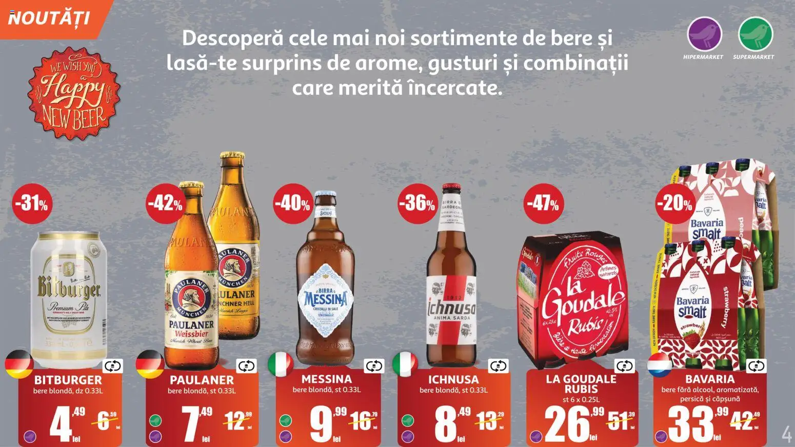 Catalog Auchan 10 Iunie - 13 Iulie 2026 | Pagina 4 | Produse: Bere