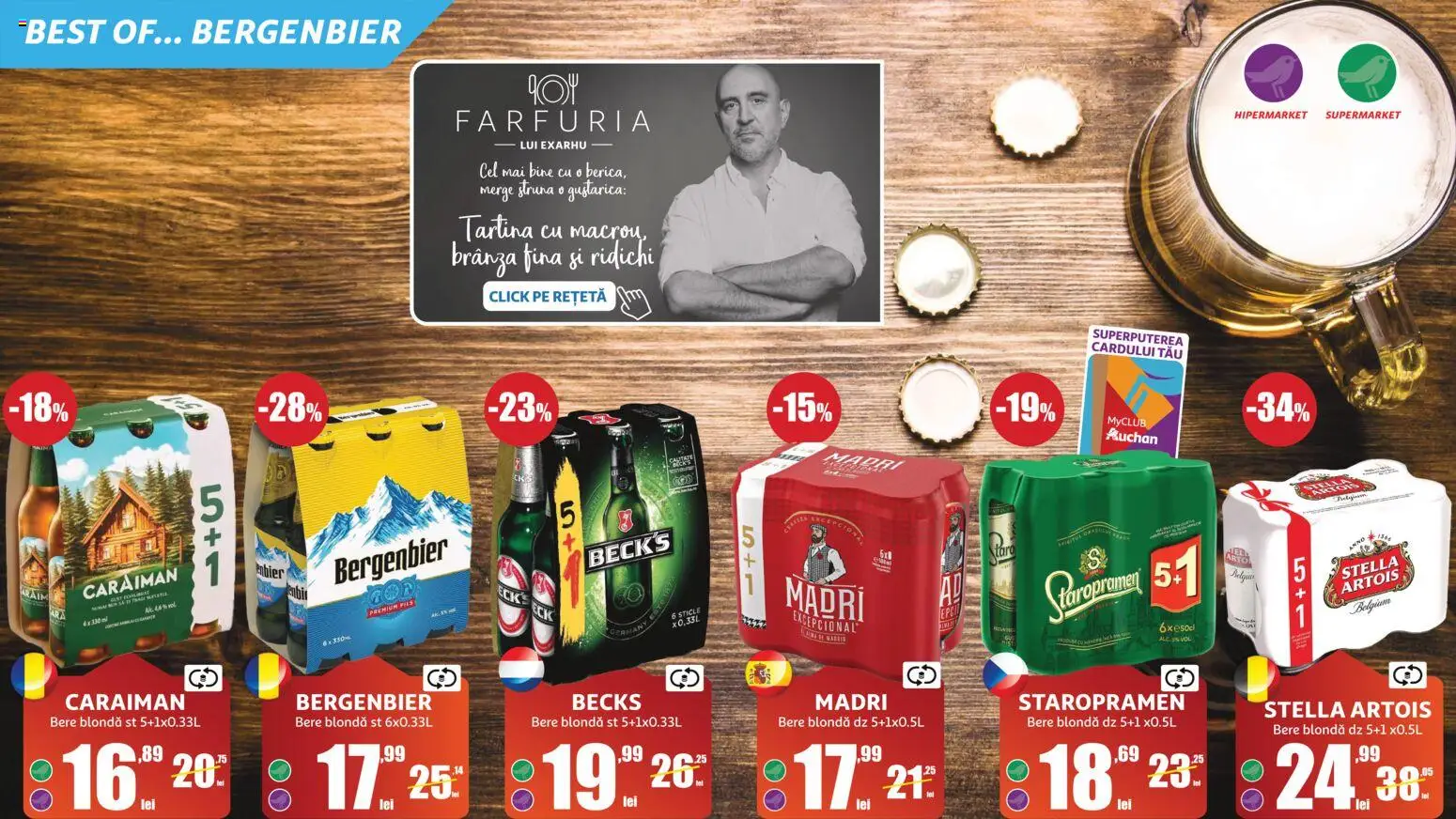 Catalog Auchan 10 Iunie - 13 Iulie 2026 | Pagina 9 | Produse: Brânză, Bere, Plastik Kulübe, Sıcak çikolata