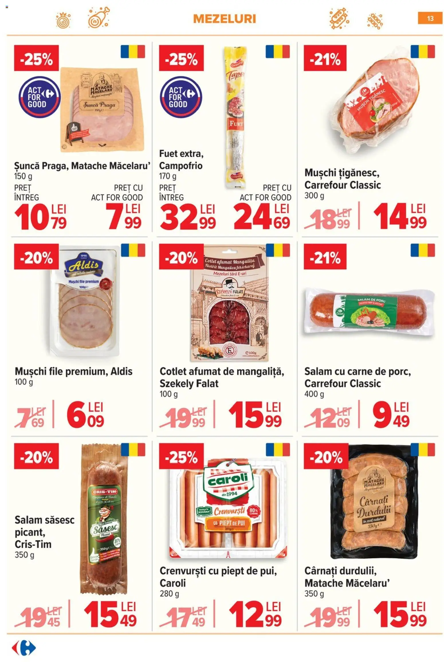 Catalog Carrefour 10 - 15 Iunie 2026 | Pagina 13 | Produse: Lait de coco, Hacıyatmaz Kedi Oyuncağı, Crenvurști, Salam