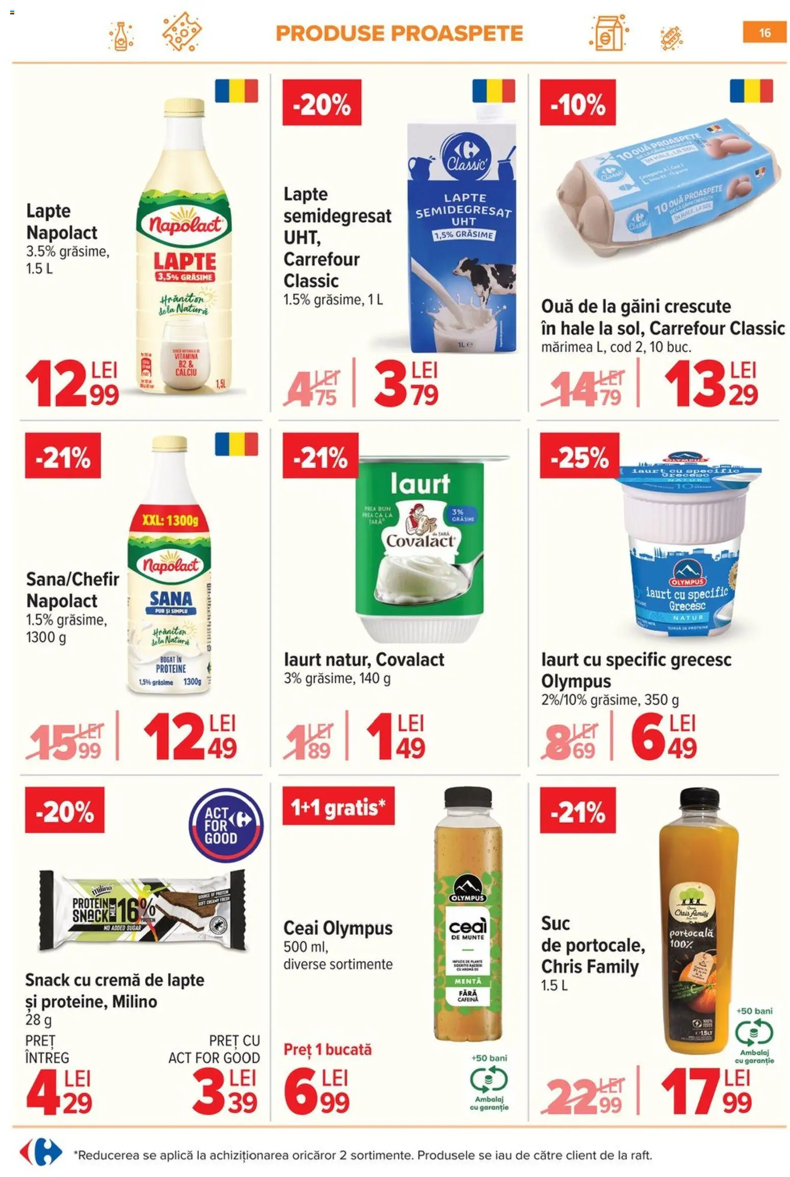 Catalog Carrefour 10 - 15 Iunie 2026 | Pagina 16 | Produse: Masaüstü kılıfı, Lapte, Cremă, Ouă