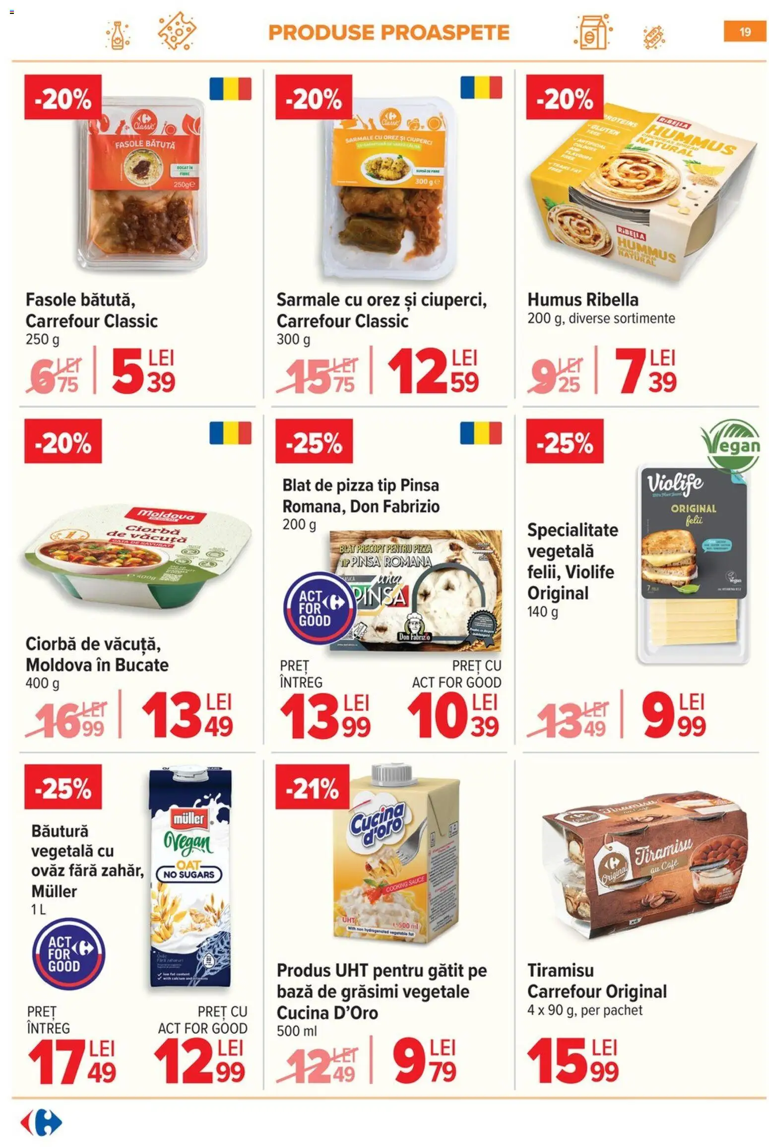 Catalog Carrefour 10 - 15 Iunie 2026 | Pagina 19 | Produse: Tiramisu, Pizza, Orez, Humus