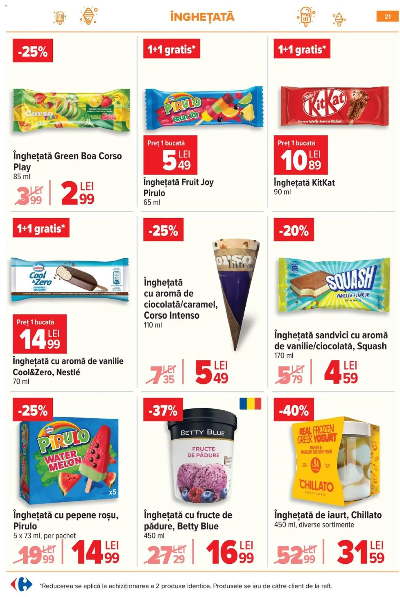 Catalog Carrefour 10 - 15 Iunie 2026 | Pagina 21 | Produse: Înghețată, Fructe, Sos, Mango