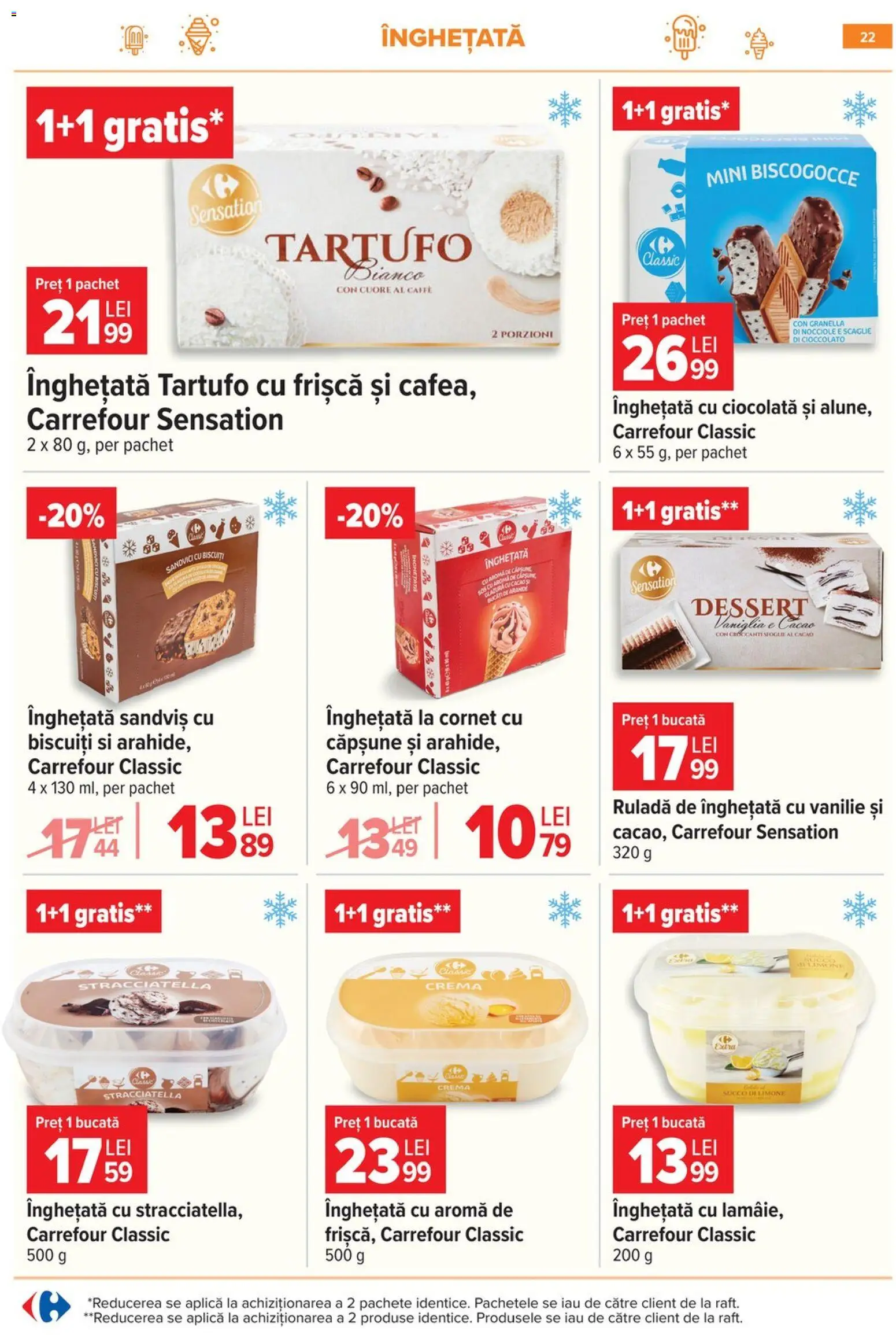 Catalog Carrefour 10 - 15 Iunie 2026 | Pagina 22 | Produse: Ciocolată, Cacao, Biscuiți, Înghețată
