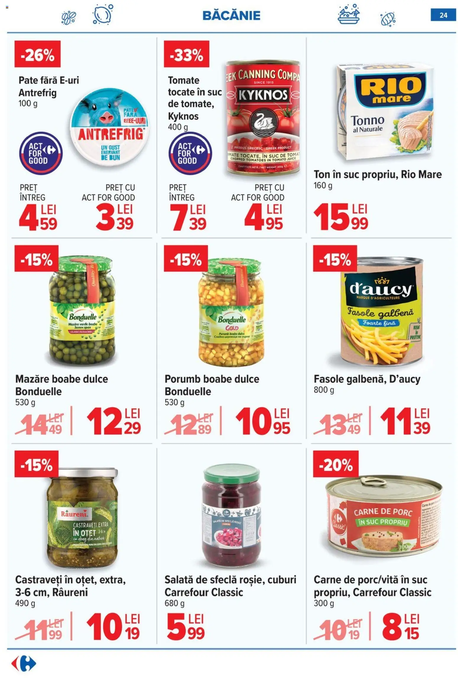 Catalog Carrefour 10 - 15 Iunie 2026 | Pagina 24 | Produse: Pate, Carne De Porc, Castraveți, Salată
