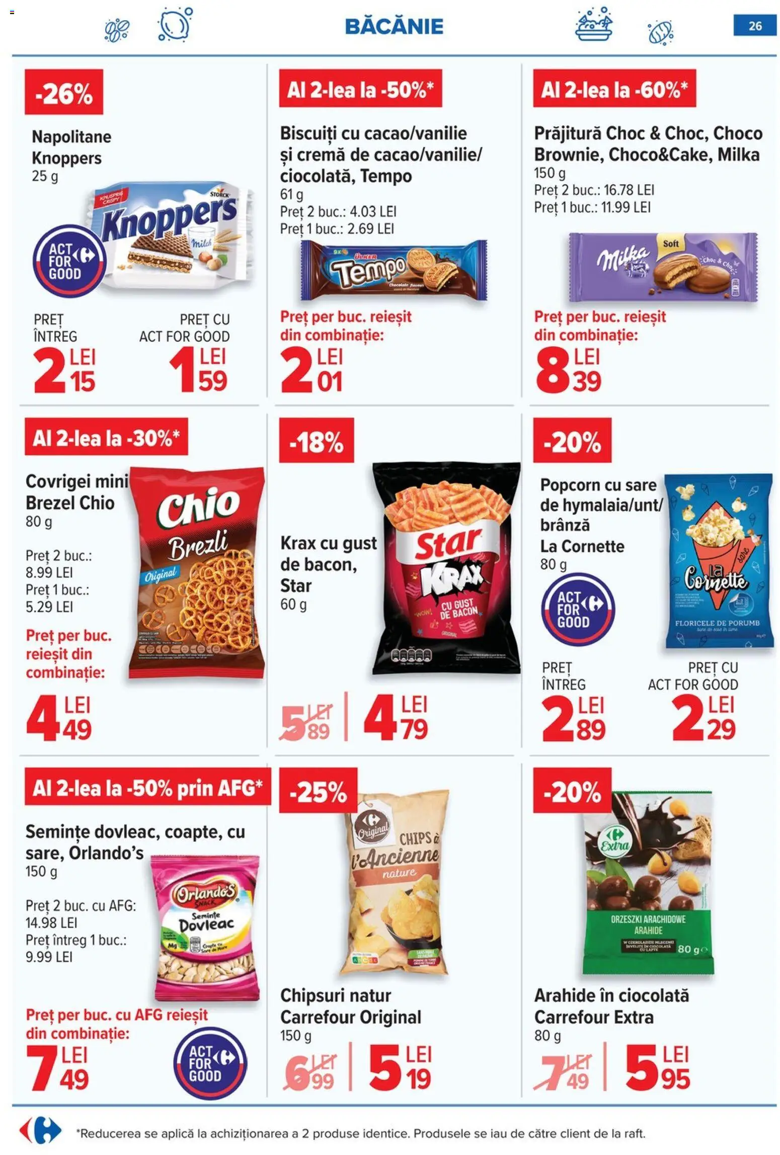 Catalog Carrefour 10 - 15 Iunie 2026 | Pagina 26 | Produse: Bacon, Cremă, Chipsuri, Sare
