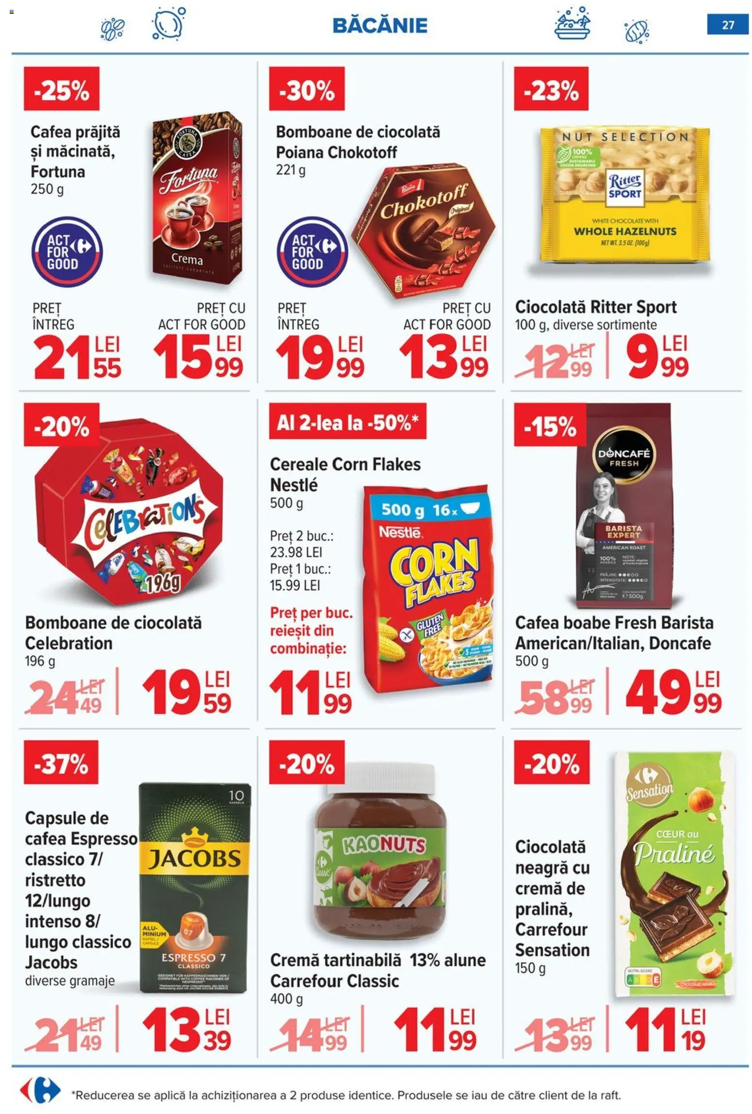 Catalog Carrefour 10 - 15 Iunie 2026 | Pagina 27 | Produse: Cremă, Ciocolată, Cereale, Cremă tartinabilă