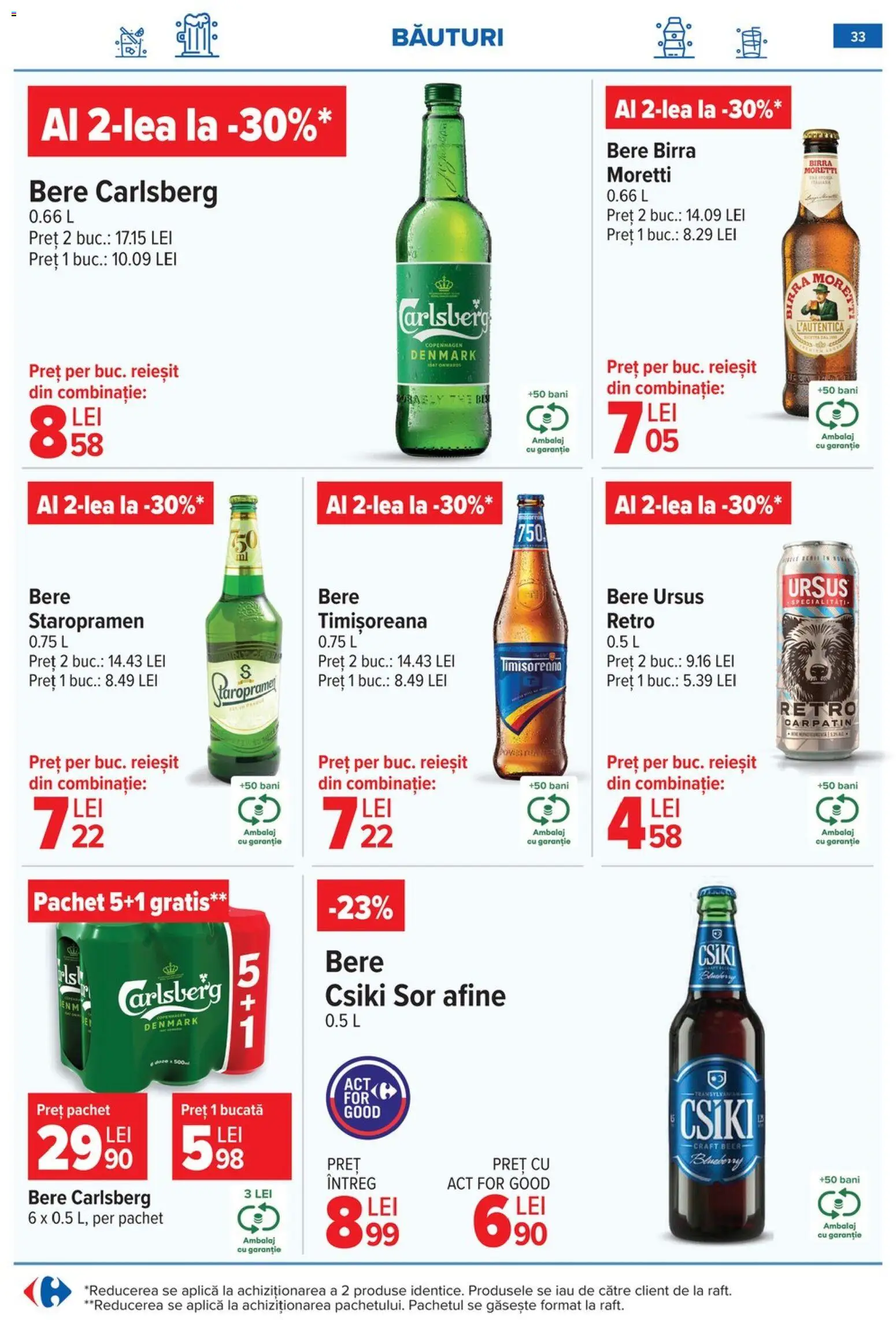 Catalog Carrefour 10 - 15 Iunie 2026 | Pagina 33 | Produse: Afine, Bere