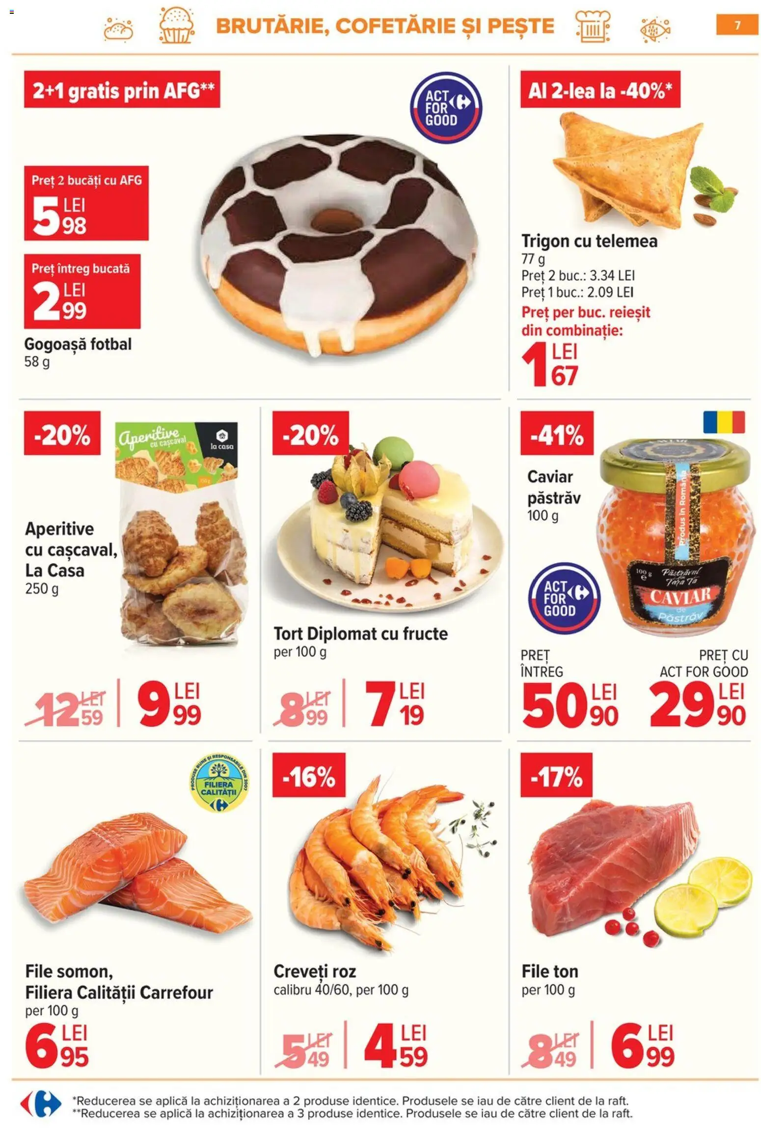 Catalog Carrefour 10 - 15 Iunie 2026 | Pagina 7 | Produse: Cașcaval, Tort, Pește, Fructe