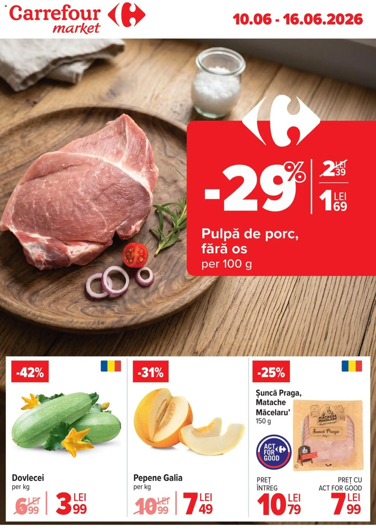 Catalog Carrefour 10 - 15 Iunie 2026 | Pagina 1 | Produse: Șuncă
