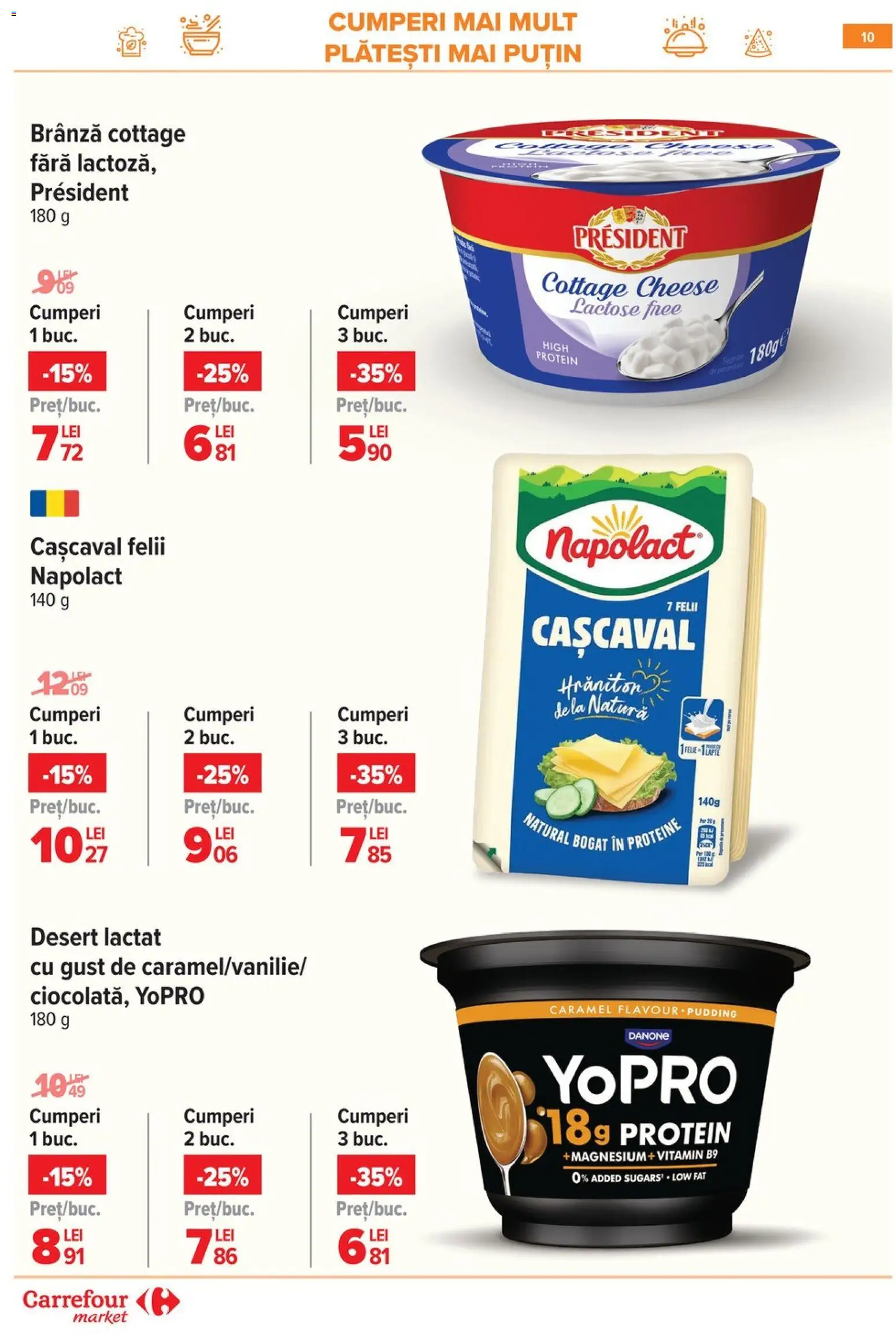 Catalog Carrefour 10 - 15 Iunie 2026 | Pagina 10 | Produse: Masaüstü kılıfı, Cașcaval, Brânză