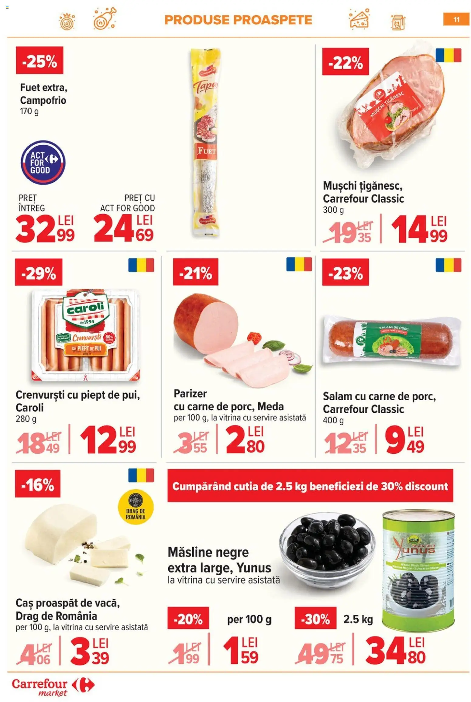 Catalog Carrefour 10 - 15 Iunie 2026 | Pagina 11 | Produse: Hijyenik ped, Hacıyatmaz Kedi Oyuncağı, Tapet, Crenvurști