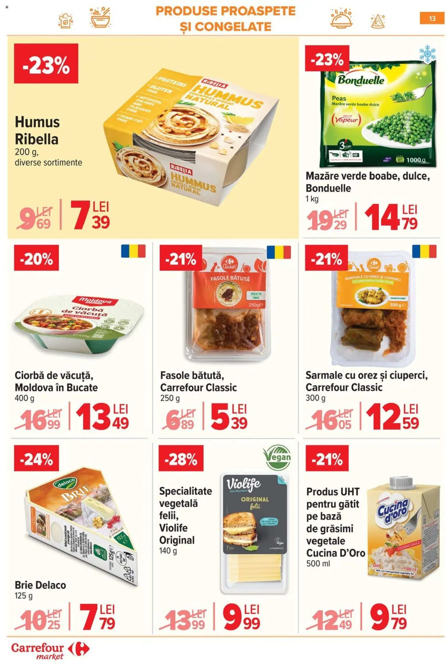 Catalog Carrefour 10 - 15 Iunie 2026 | Pagina 13 | Produse: Mazăre, Light Kedi Konservesi, Orez, Humus