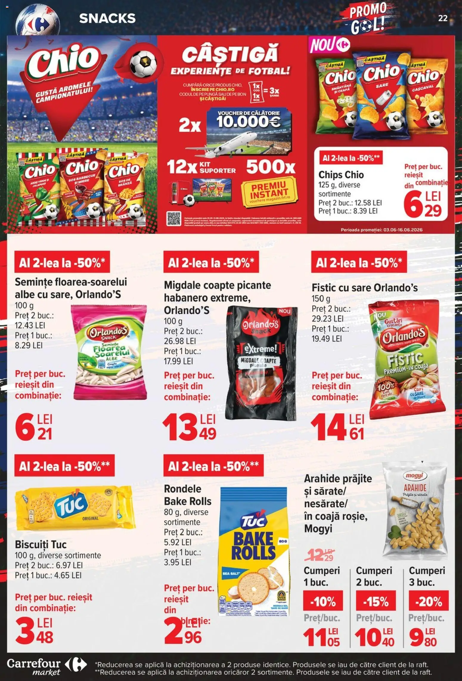 Catalog Carrefour 10 - 15 Iunie 2026 | Pagina 22 | Produse: Cașcaval, Semințe, Biscuiți, Sare
