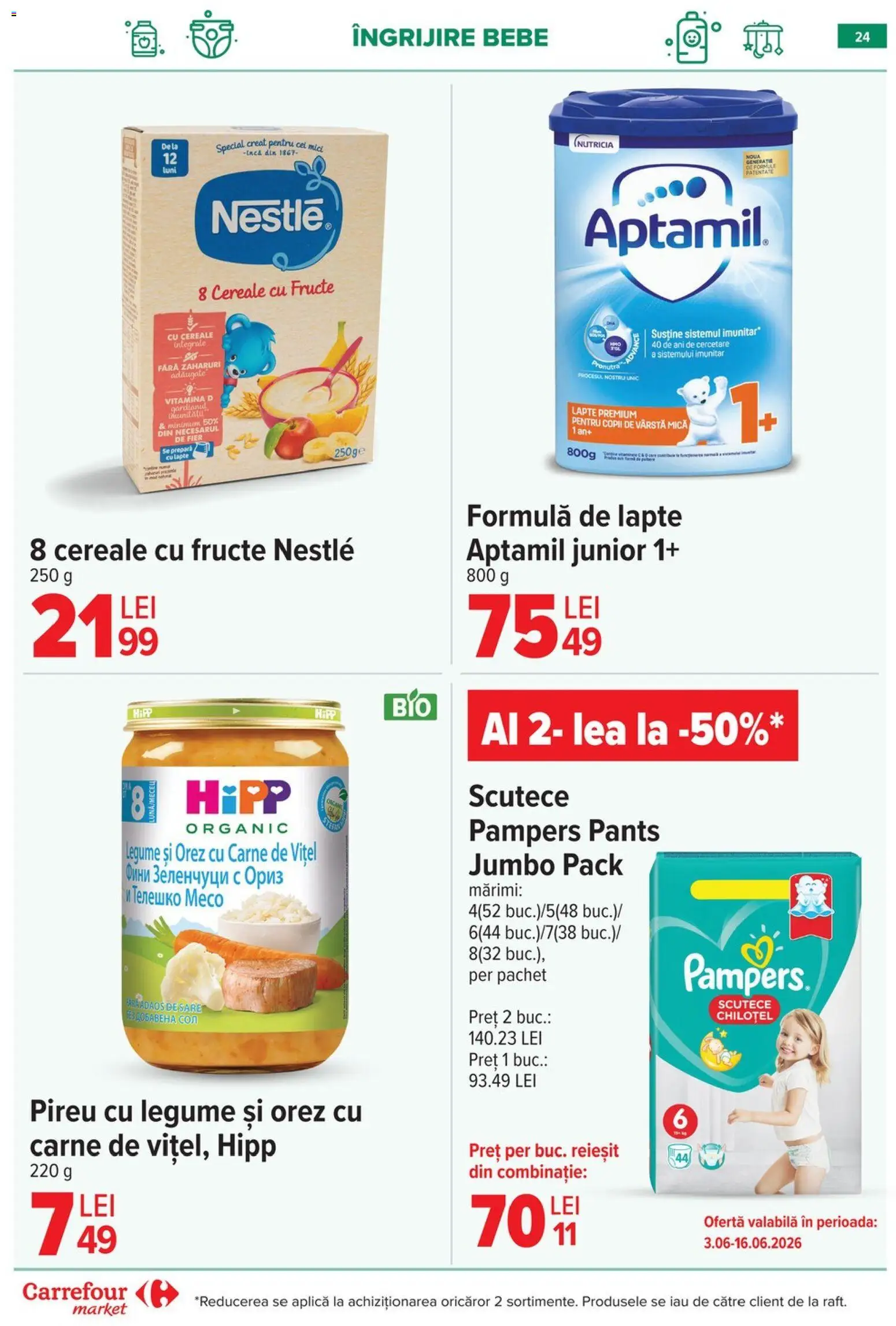 Catalog Carrefour 10 - 15 Iunie 2026 | Pagina 24 | Produse: Lapte, Scutece, Legume, Fructe