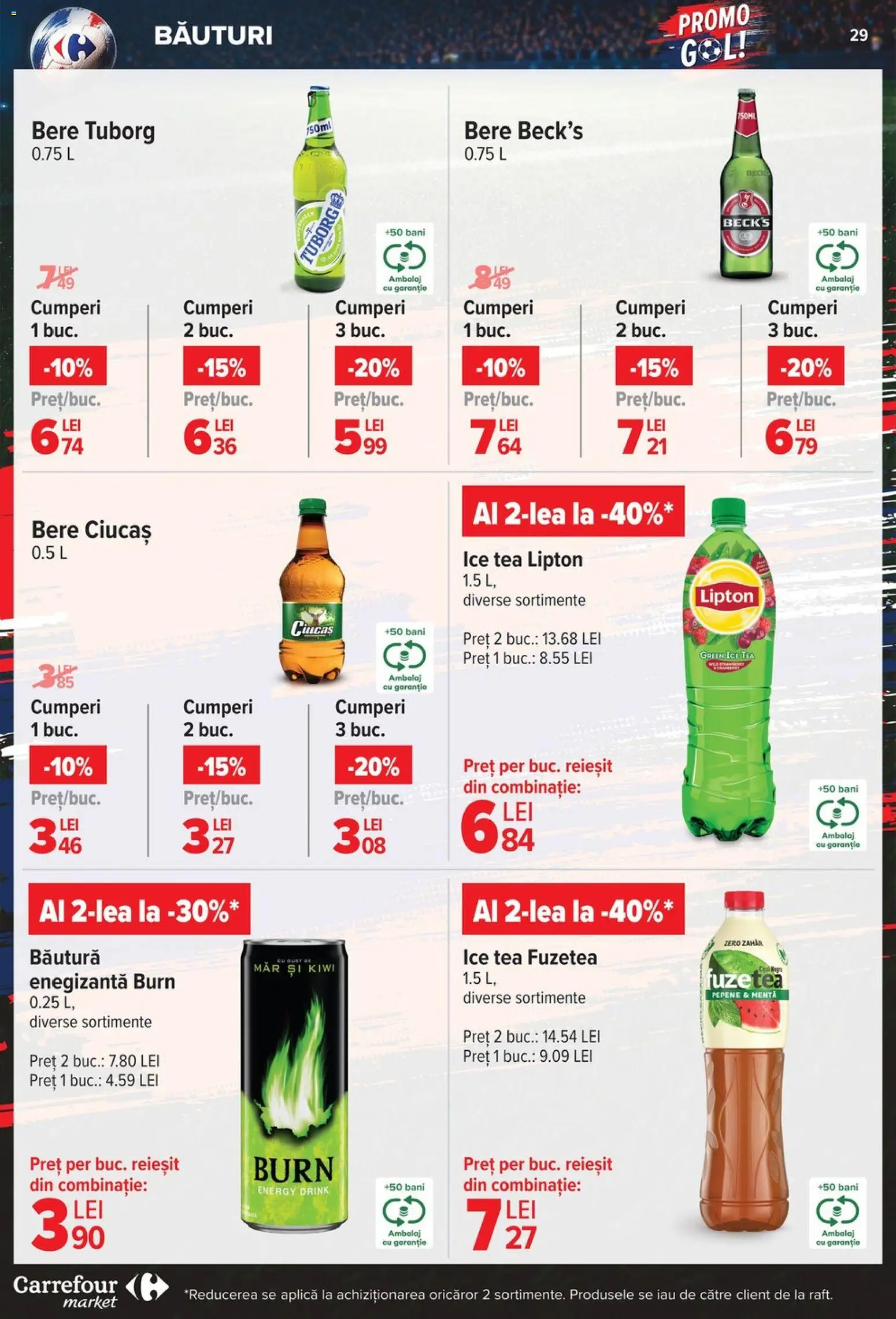 Catalog Carrefour 10 - 15 Iunie 2026 | Pagina 29 | Produse: Bere, Ice tea, Kiwi