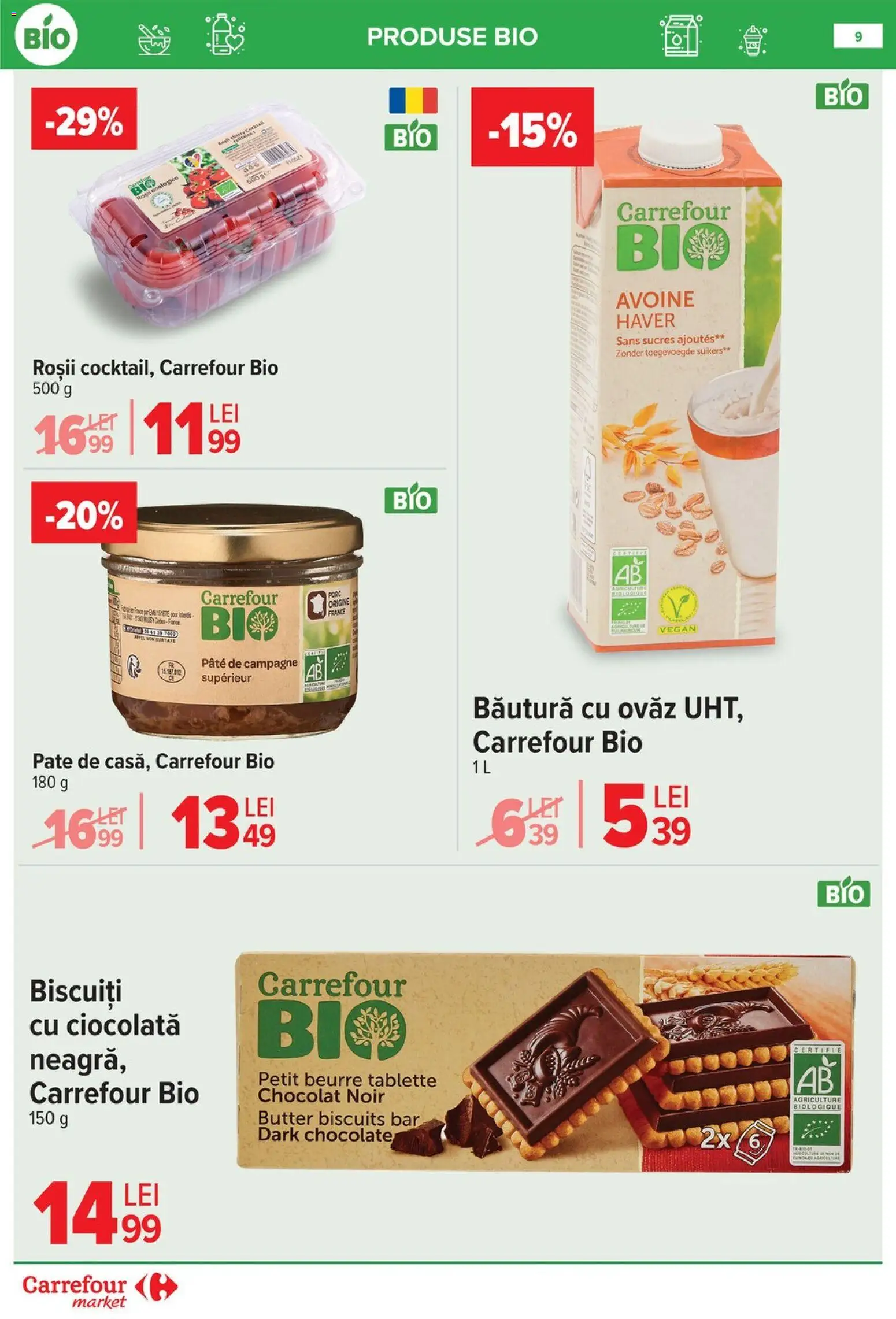 Catalog Carrefour 10 - 15 Iunie 2026 | Pagina 9 | Produse: Şerit ödül, Ciocolată, Roșii, Biscuiți