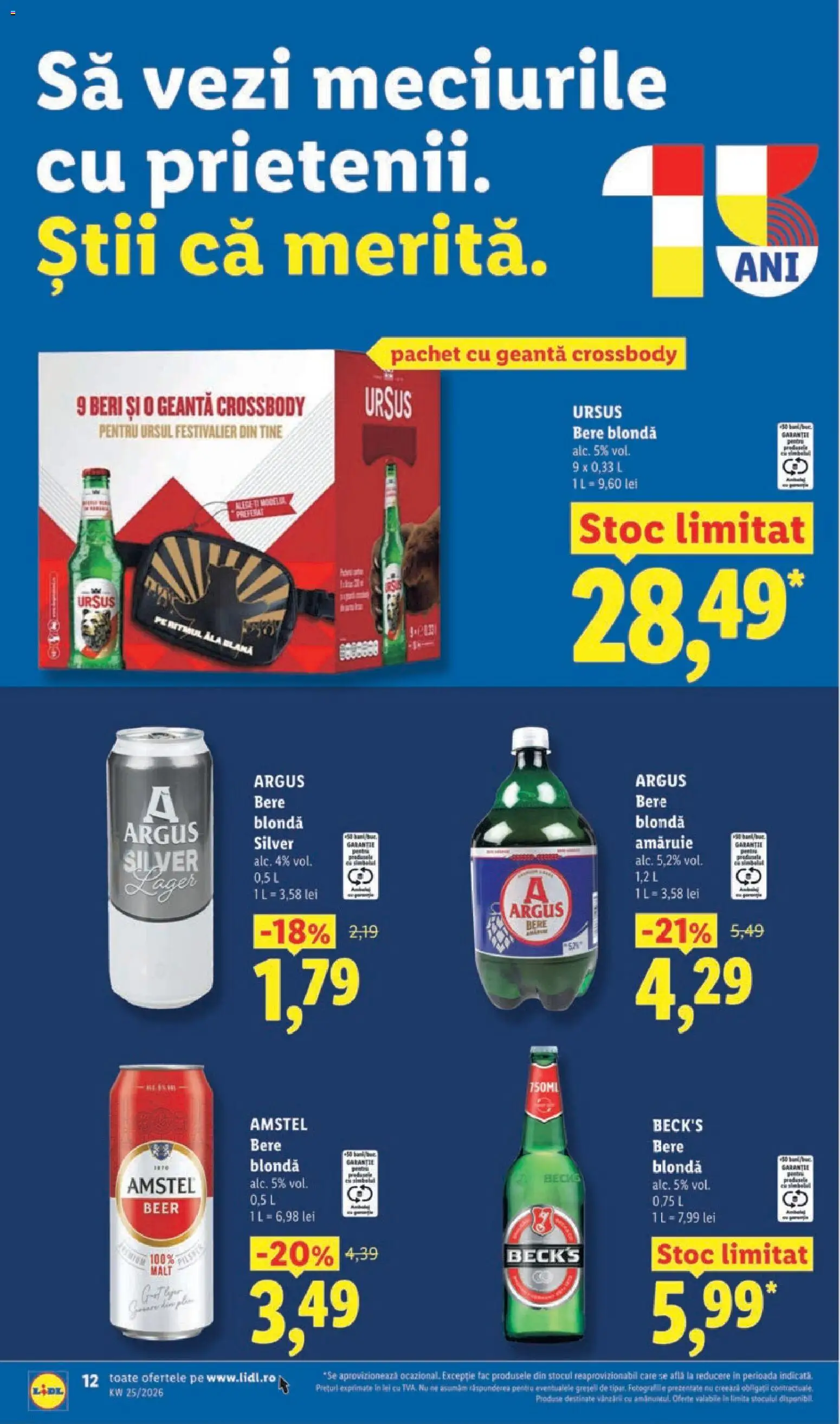Catalog LIDL 15 - 20 Iunie 2026 | Pagina 12 | Produse: Geantă, Bere