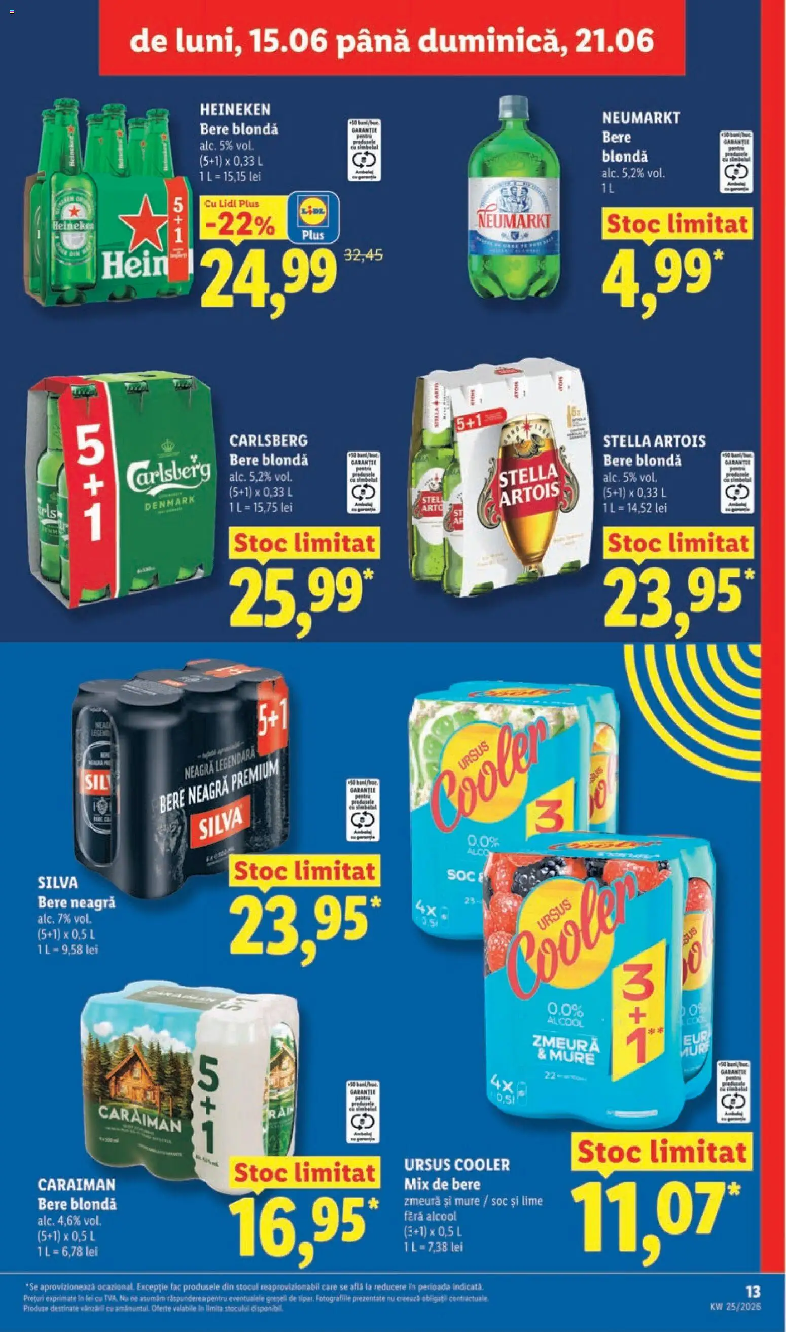 Catalog LIDL 15 - 20 Iunie 2026 | Pagina 13 | Produse: Lime, Zmeură, Bere
