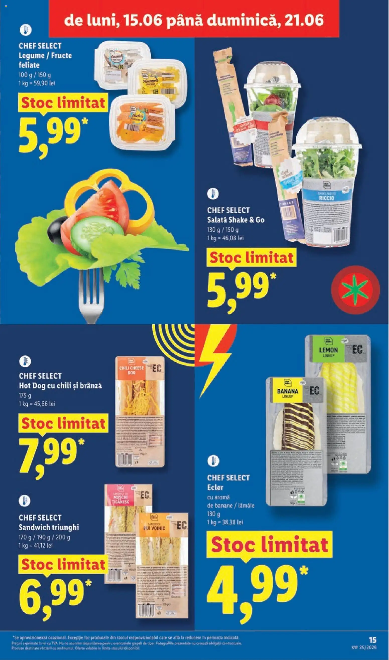Catalog LIDL 15 - 20 Iunie 2026 | Pagina 15 | Produse: Brânză, Salată, Shake, Lămâie
