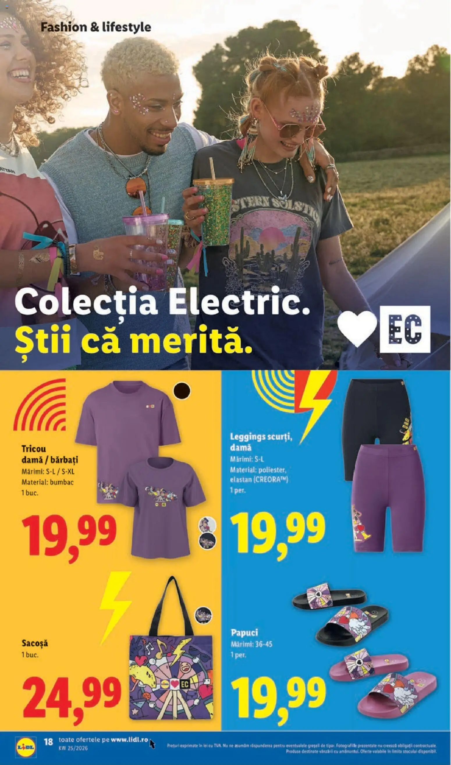 Catalog LIDL 15 - 20 Iunie 2026 | Pagina 18 | Produse: Tricou, Papuci