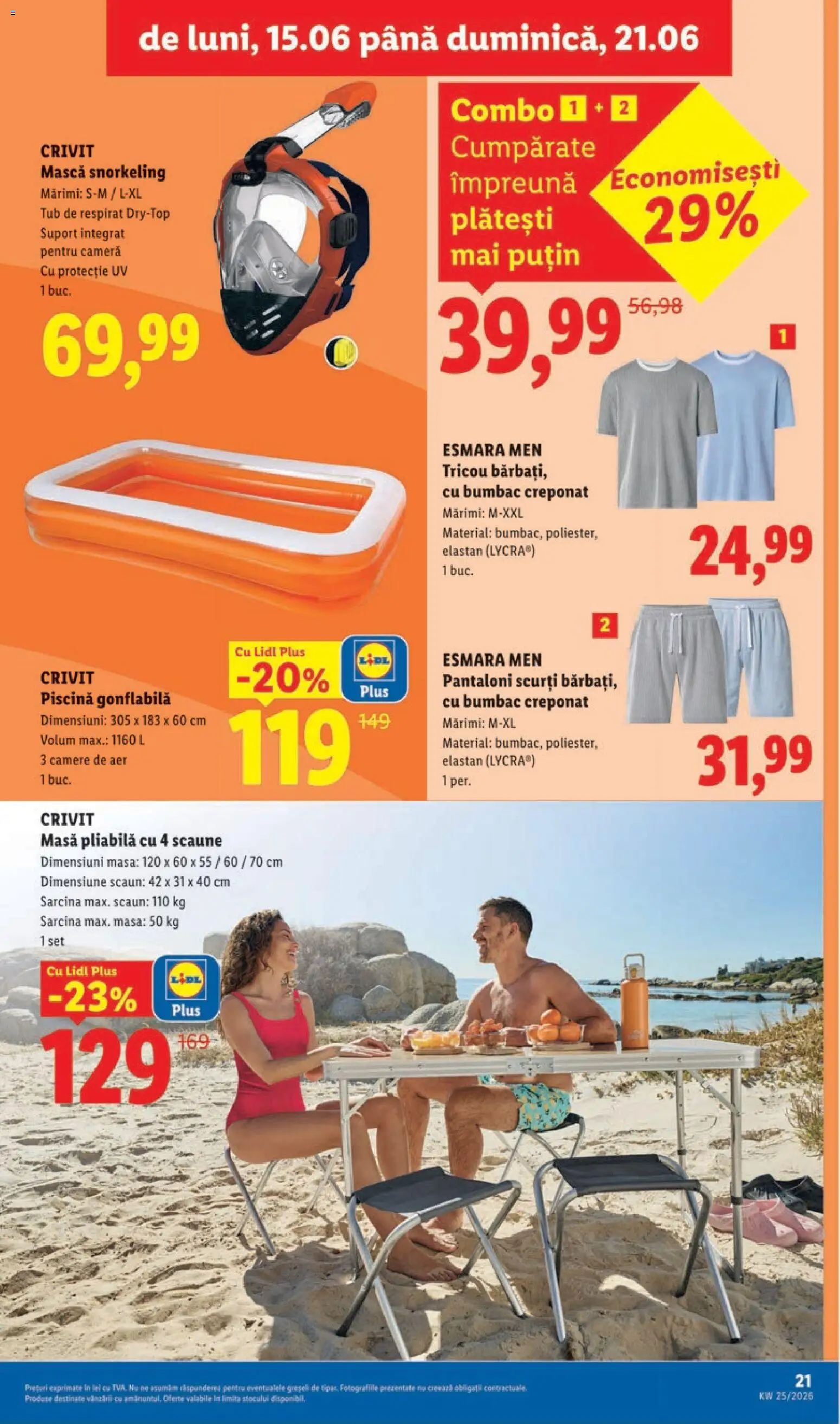 Catalog LIDL 15 - 20 Iunie 2026 | Pagina 21 | Produse: Cameră, Piscină, Masă, Scaun
