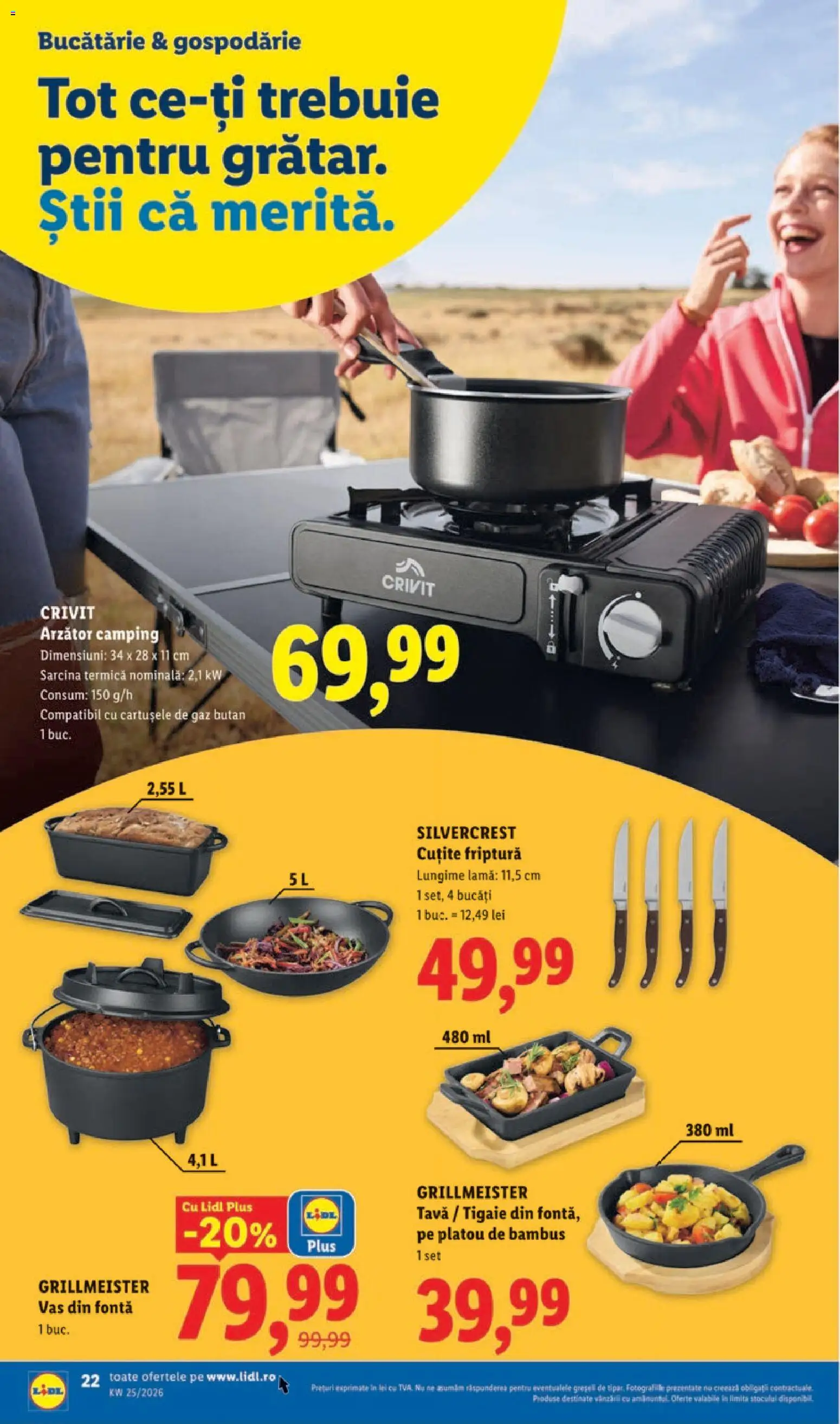 Catalog LIDL 15 - 20 Iunie 2026 | Pagina 22 | Produse: Tigaie, Bucătărie