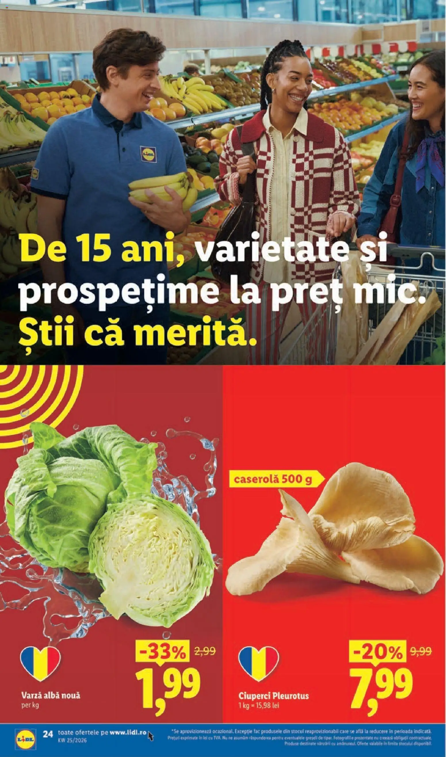 Catalog LIDL 15 - 20 Iunie 2026 | Pagina 24 | Produse: Varză, Ciuperci