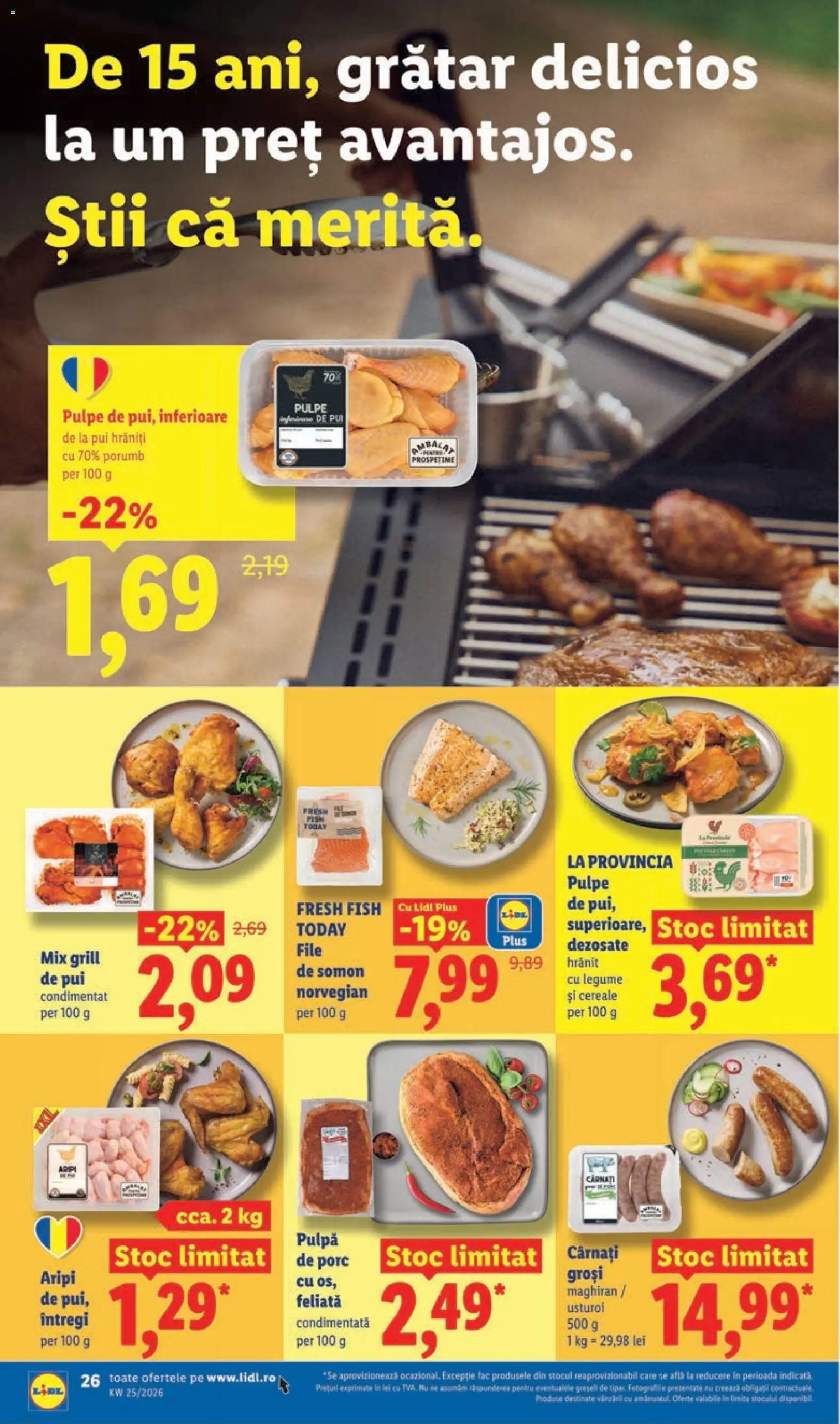 Catalog LIDL 15 - 20 Iunie 2026 | Pagina 26 | Produse: Grill, Hacıyatmaz Kedi Oyuncağı, Cereale, Cârnați