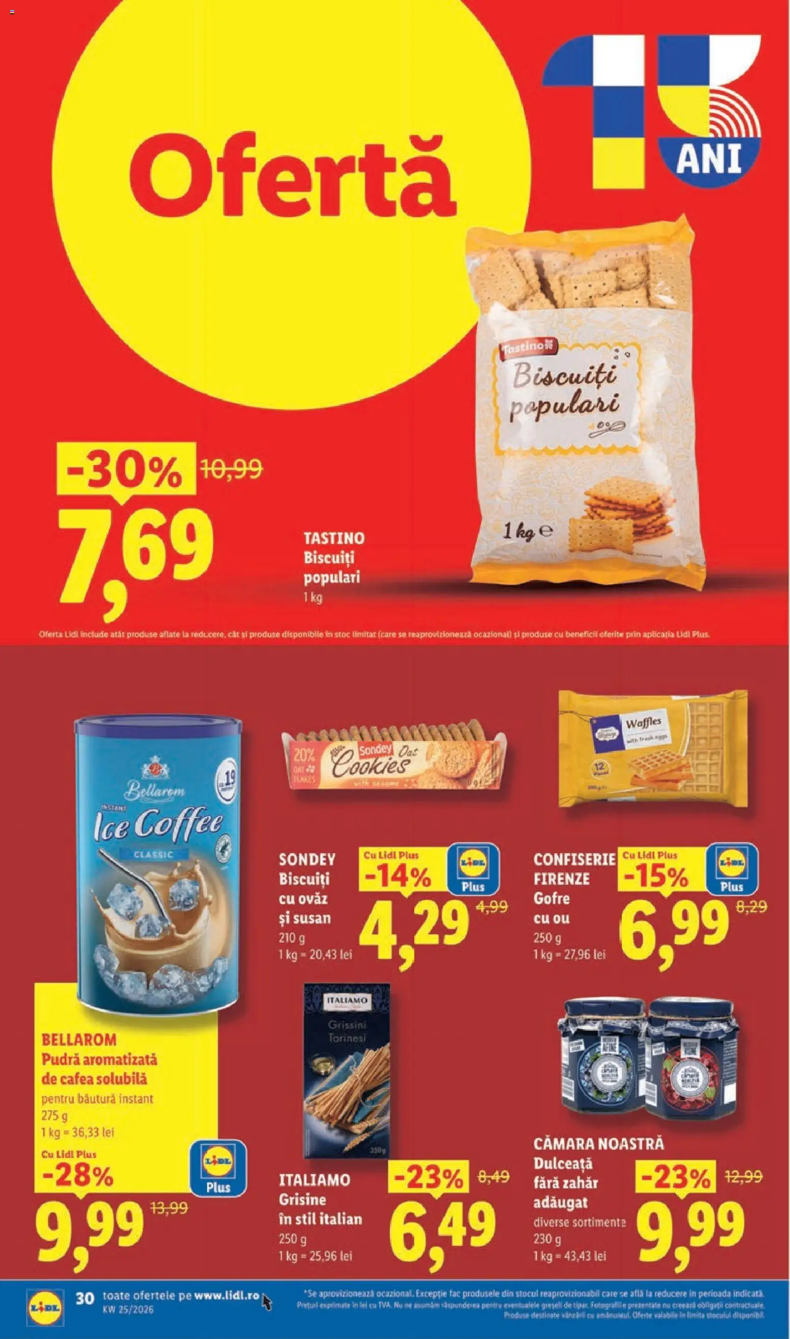 Catalog LIDL 15 - 20 Iunie 2026 | Pagina 30 | Produse: Pudră, Cafea, Gofre, Biscuiți