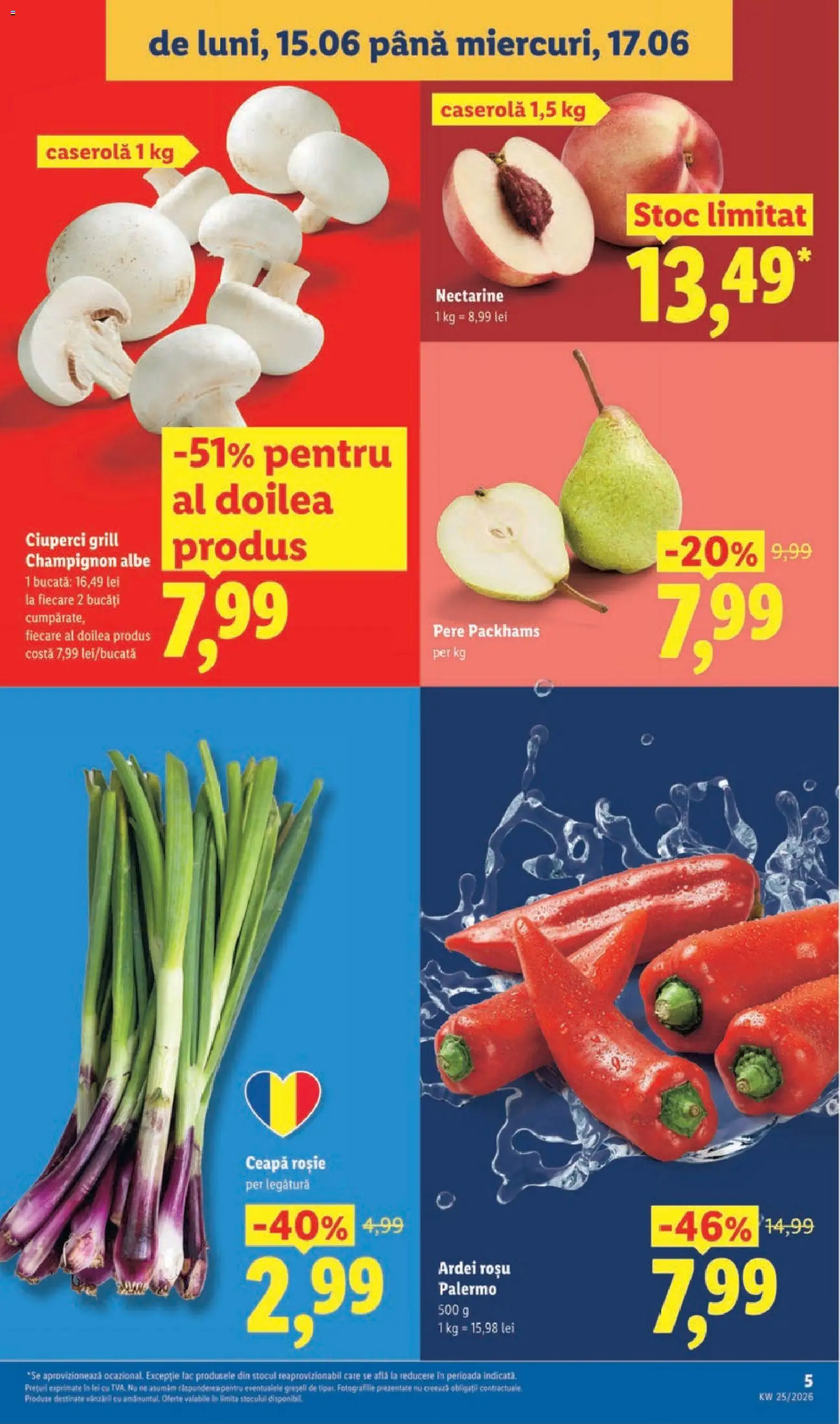 Catalog LIDL 15 - 20 Iunie 2026 | Pagina 5 | Produse: Temizlik kovası, Grill, Ardei, Ceapă