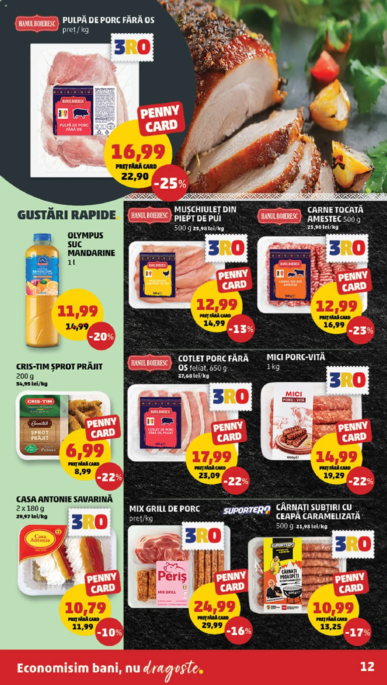 Catalog PENNY Market 10 - 15 Iunie 2026 | Pagina 12 | Produse: Grill, Carne tocată, Mandarine, Cârnați